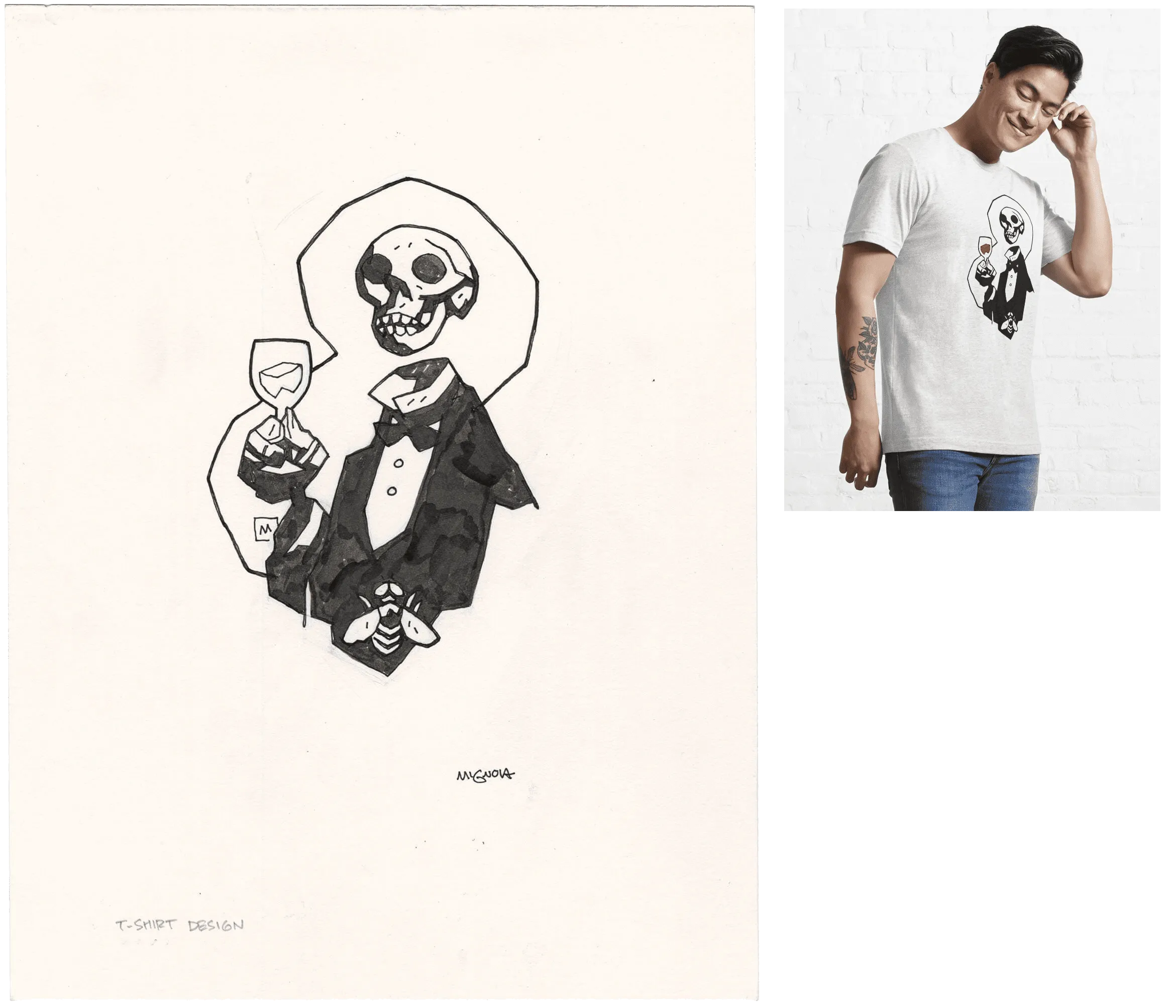 T-Shirt Design (Mike Mignola) Comic Art