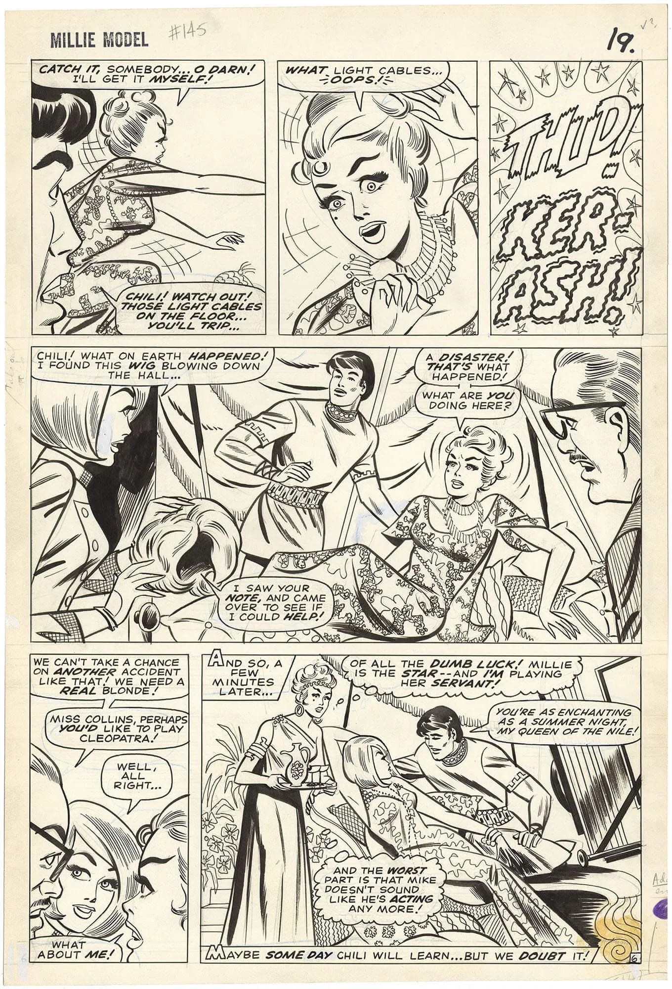 Millie The Model #146 P6 Comic Art