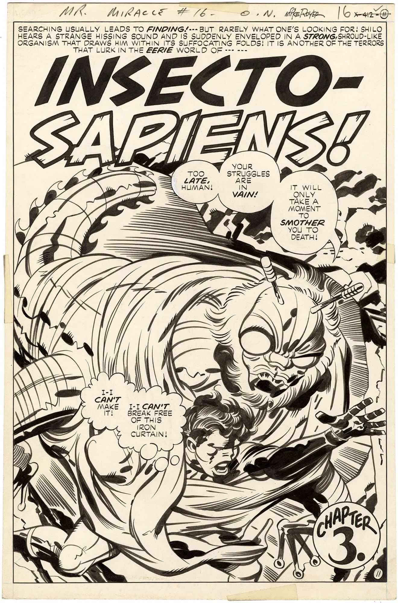 Jack Kirby | Mister Miracle #16 p11 (Splash)(Amazing!) | Nostalgic Investments
