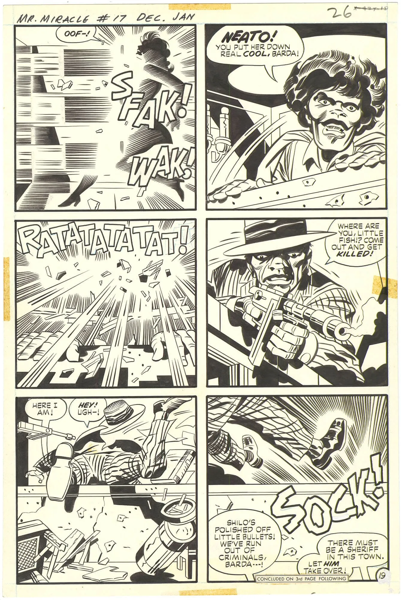 Mister Miracle #17 P19 (Kirby Magic) Comic Art