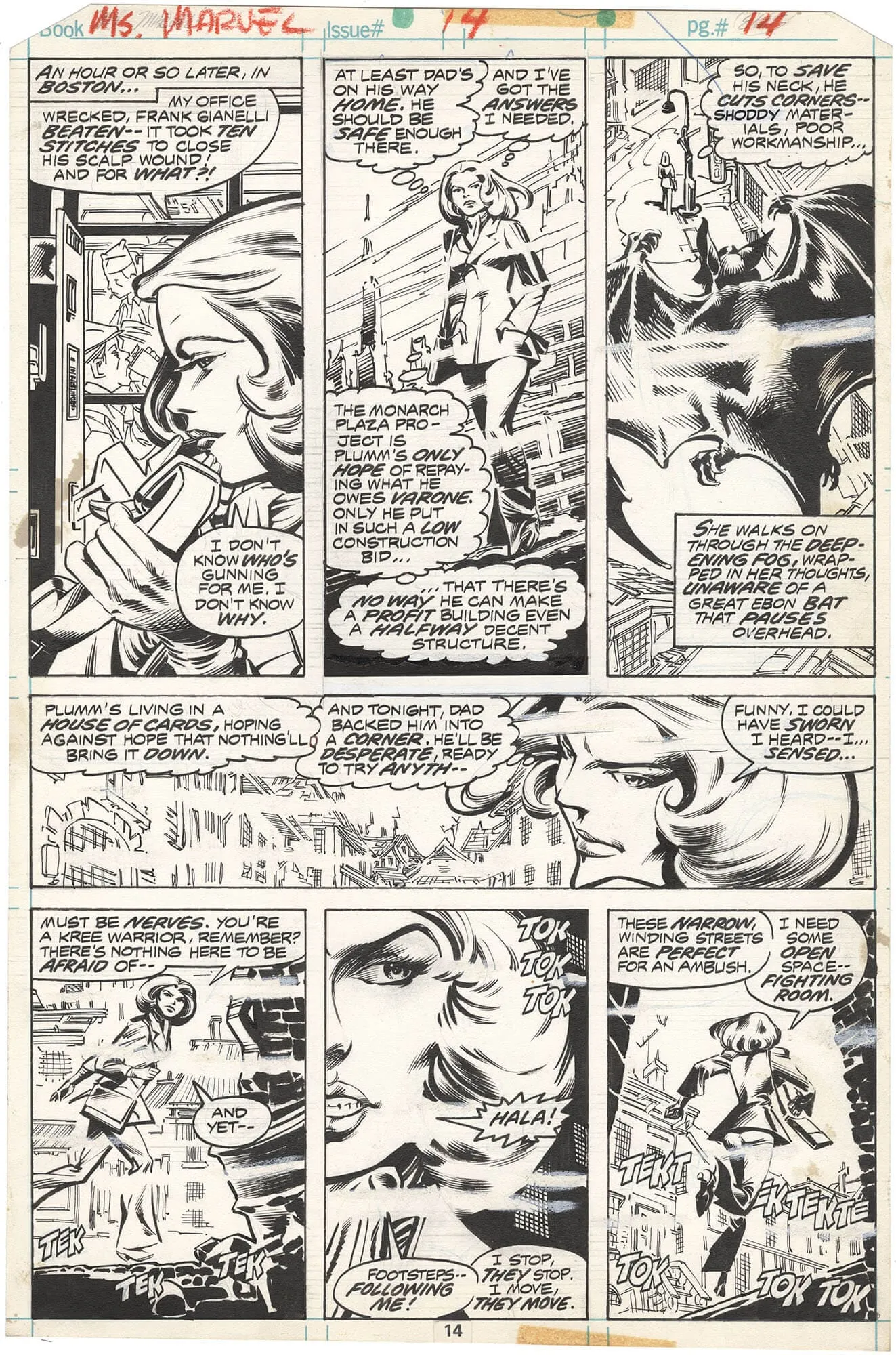 Ms. Marvel #14 p14 (Carol Danvers & Dracula)