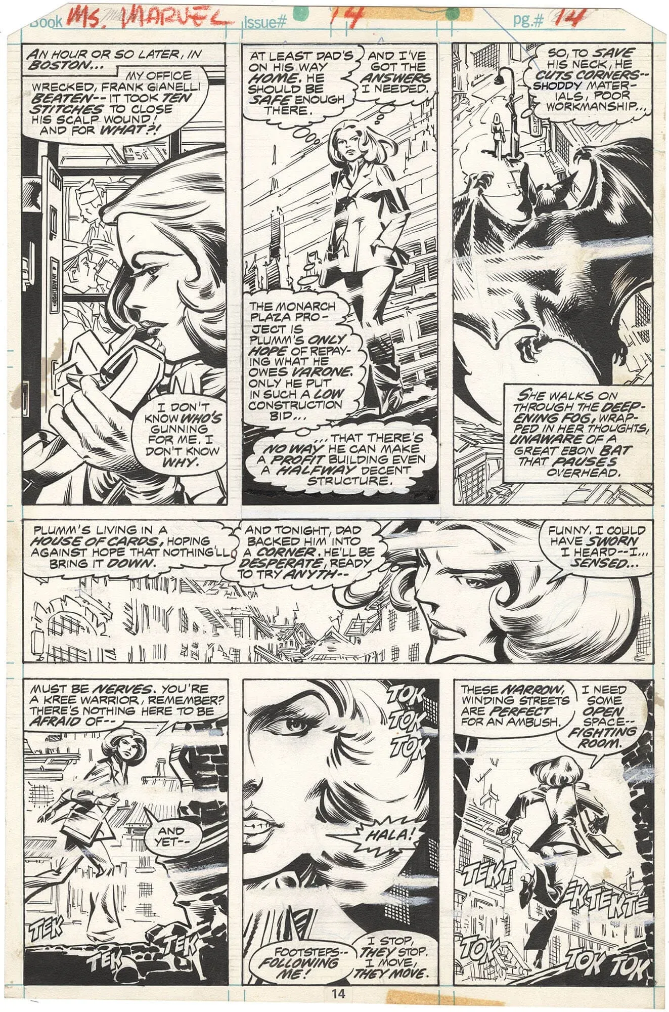 Ms. Marvel #14 p14 (Carol Danvers & Dracula)