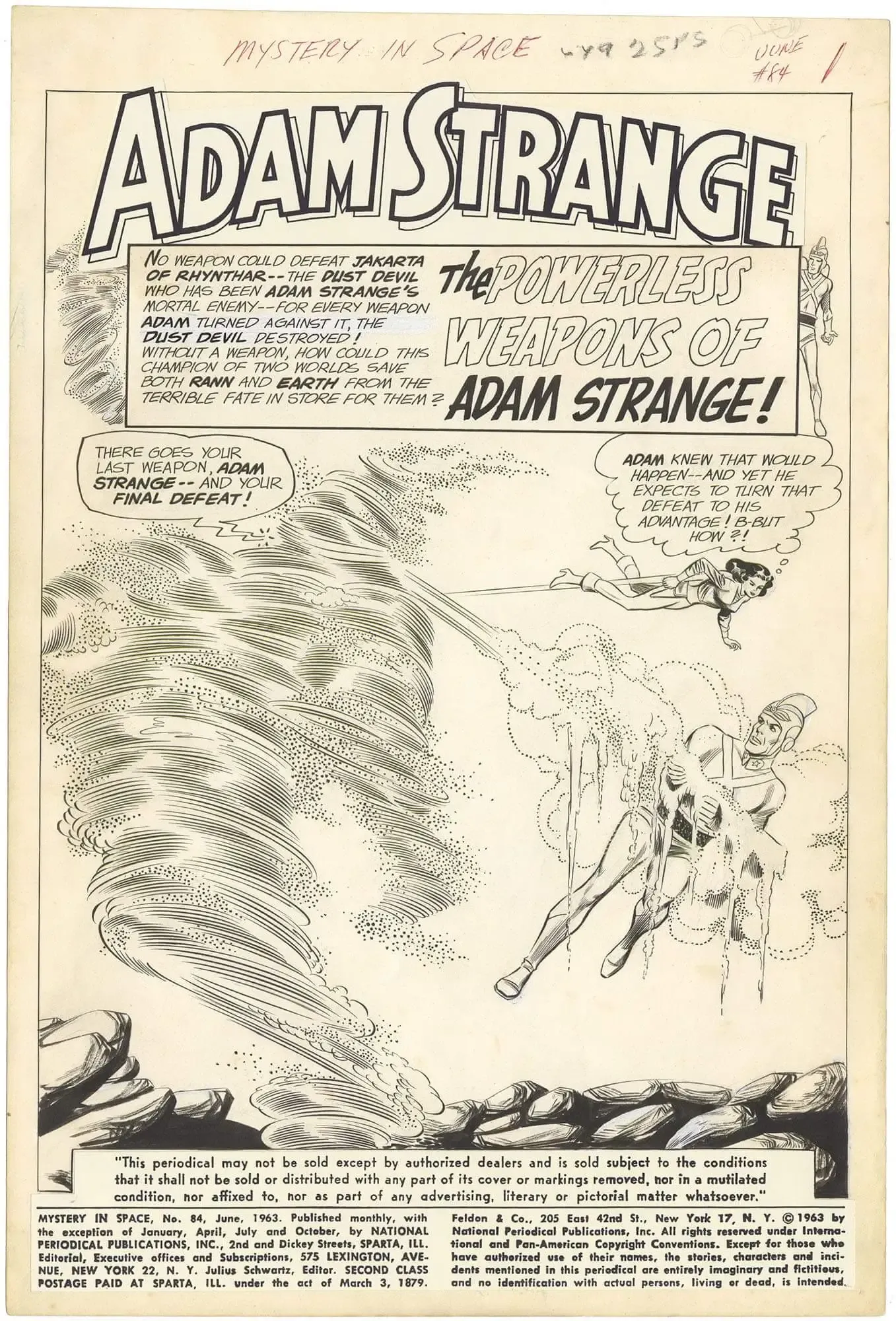 Mystery in Space #84 p1 (Splash - Large Art)