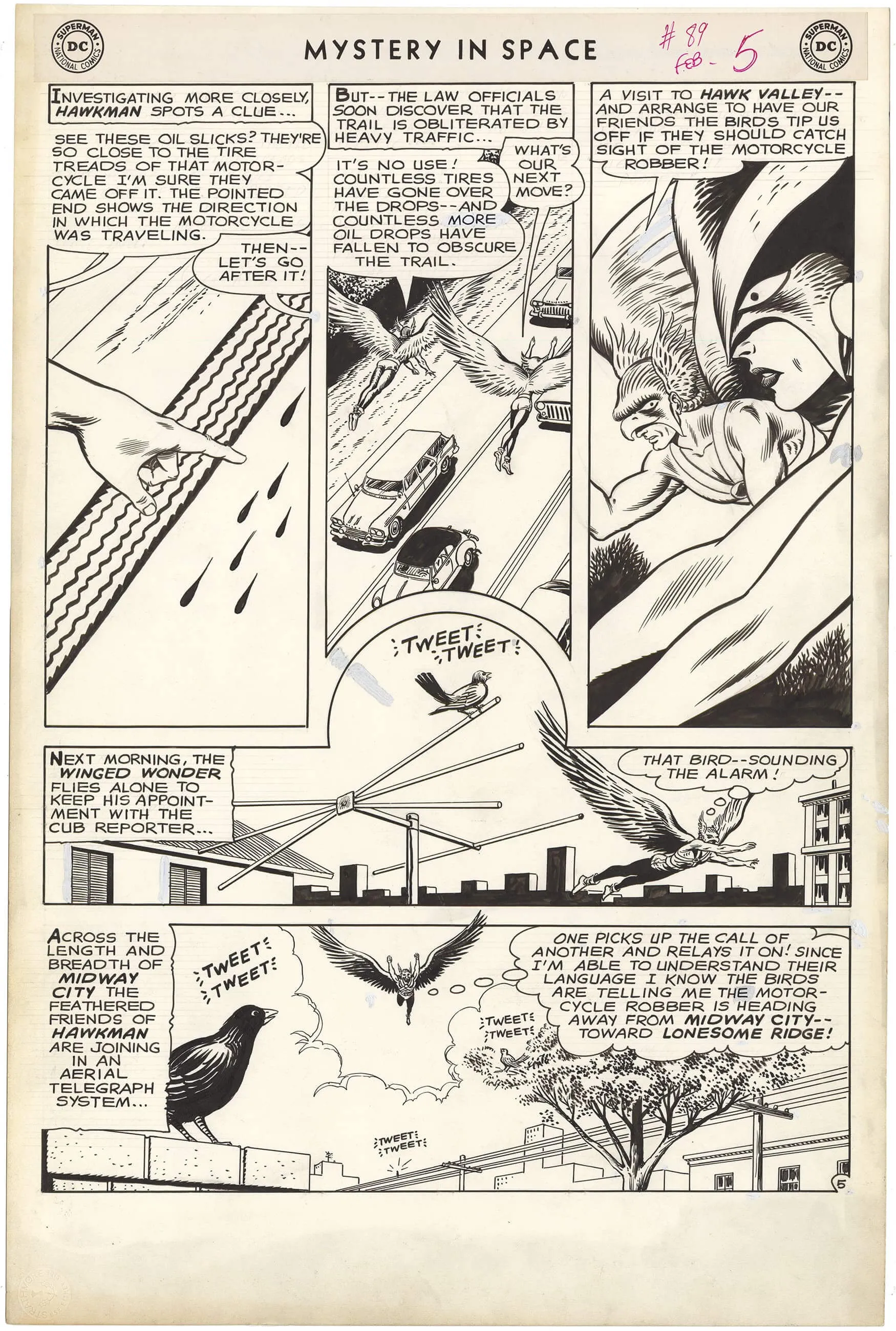 Mystery In Space #89 P5 (Large Art) Comic Art