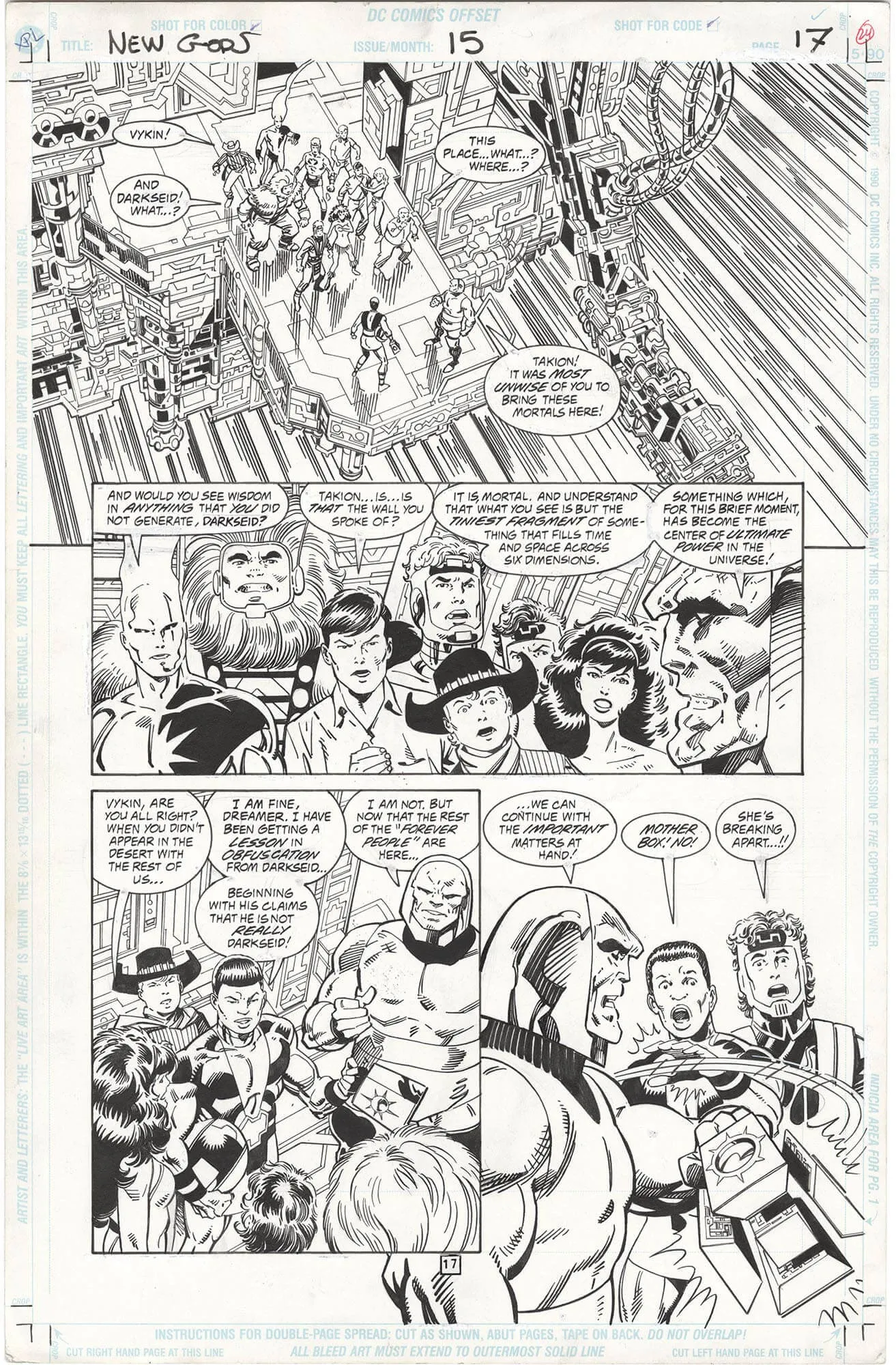 New Gods #15 P17 Comic Art