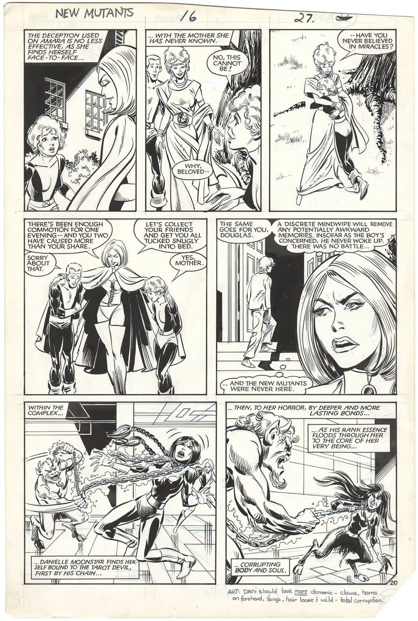New Mutants #16 p20 (Emma Frost)