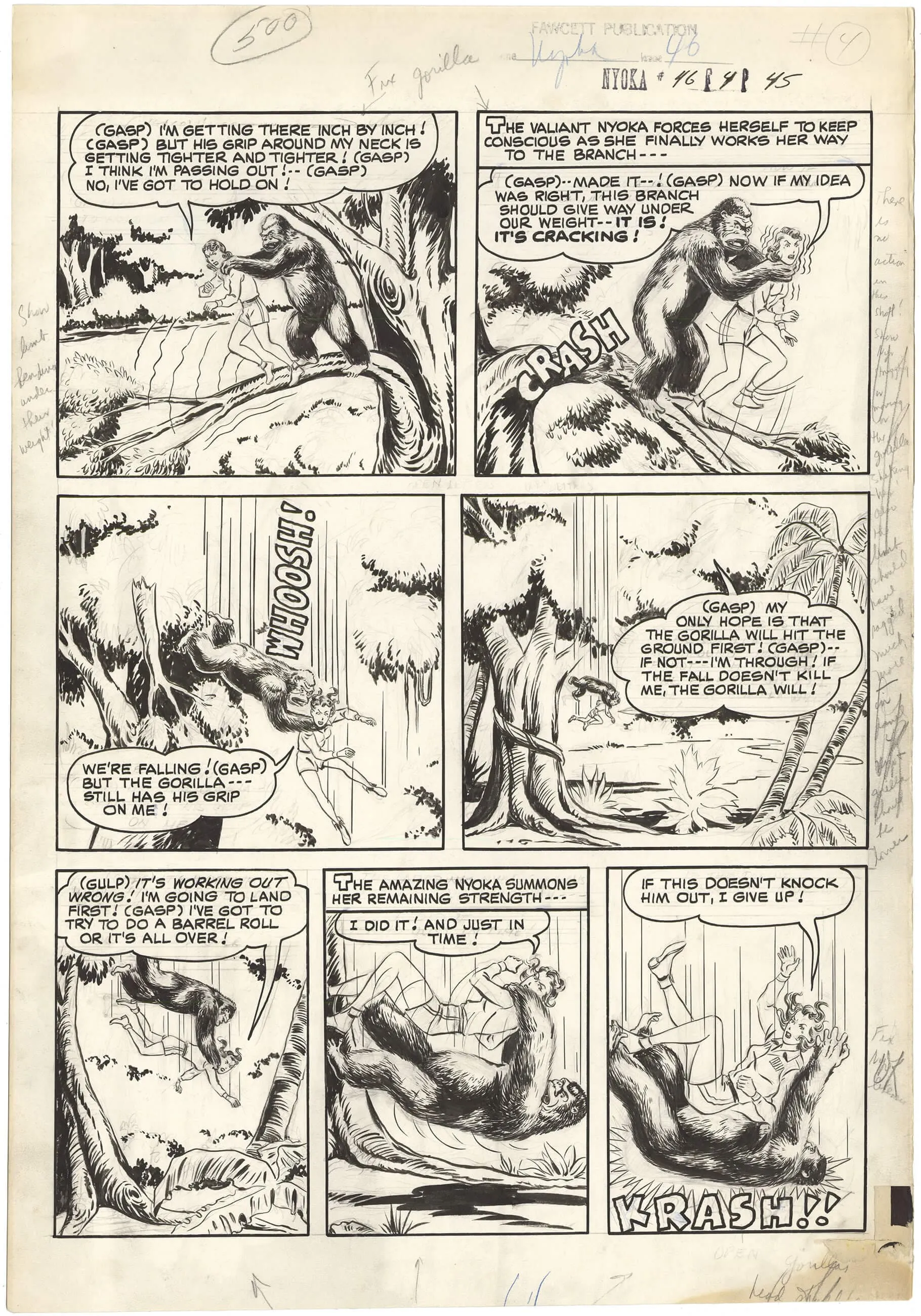 Nyoka The Jungle Girl #46 p45 (Large Art)