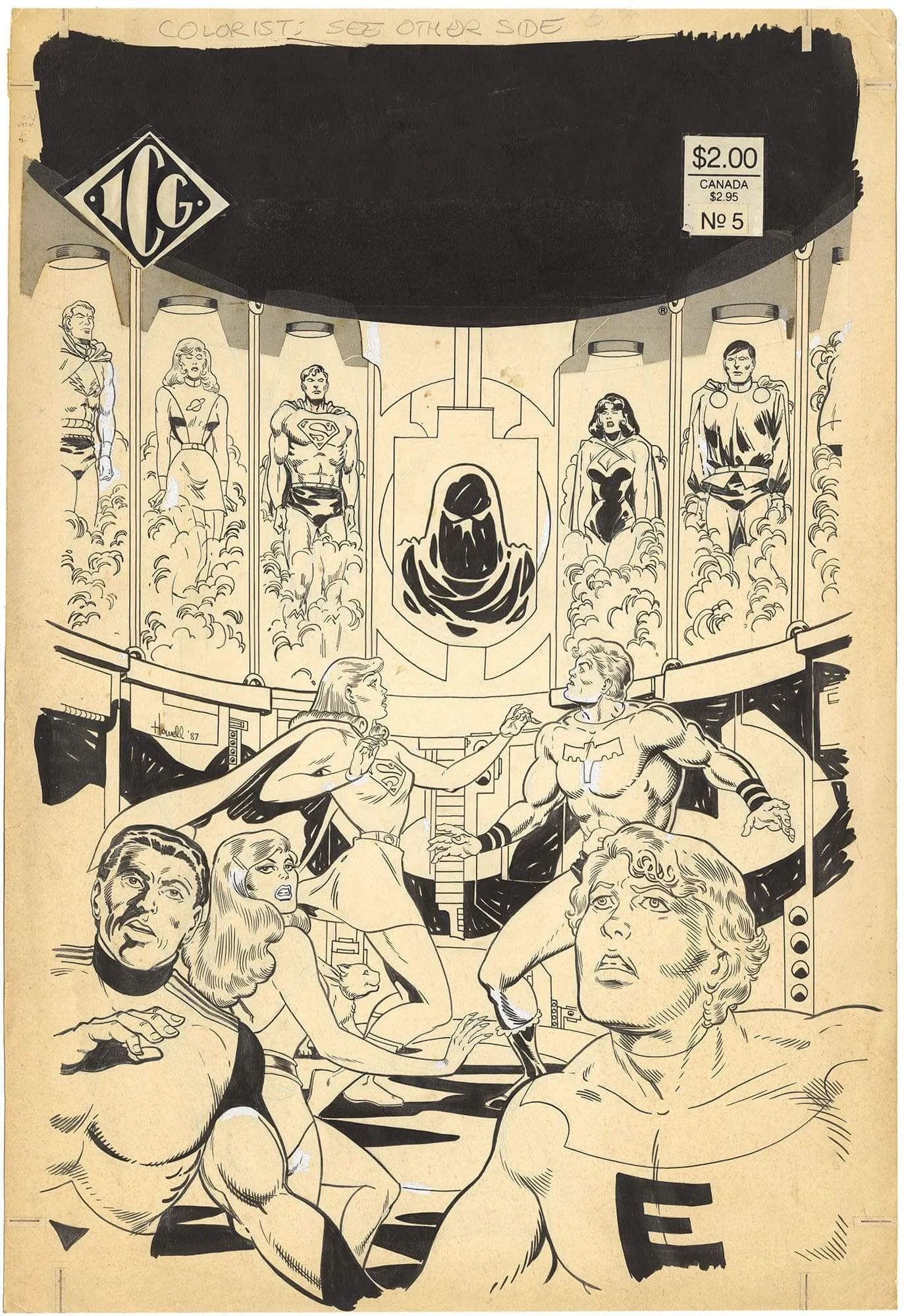 Official Legion of Superheroes Index #5 Cover (Huge piece)