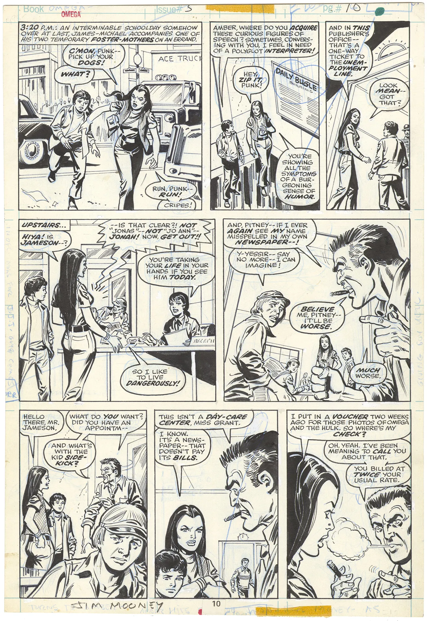 Omega the Unknown #5 p10 (Signed)