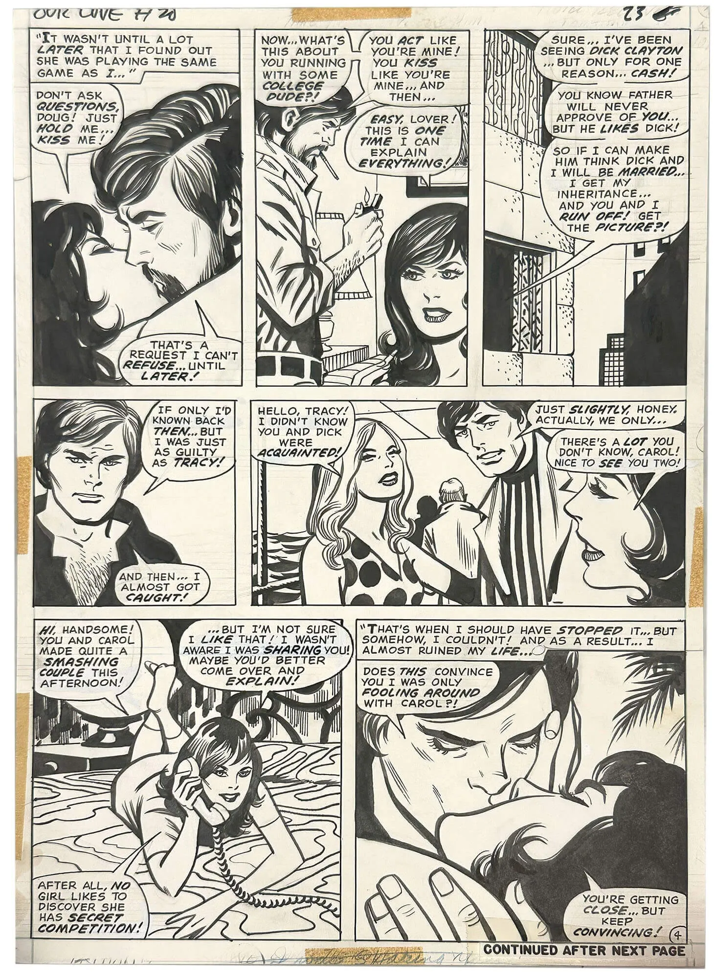 Our Love #20 P4 Comic Art
