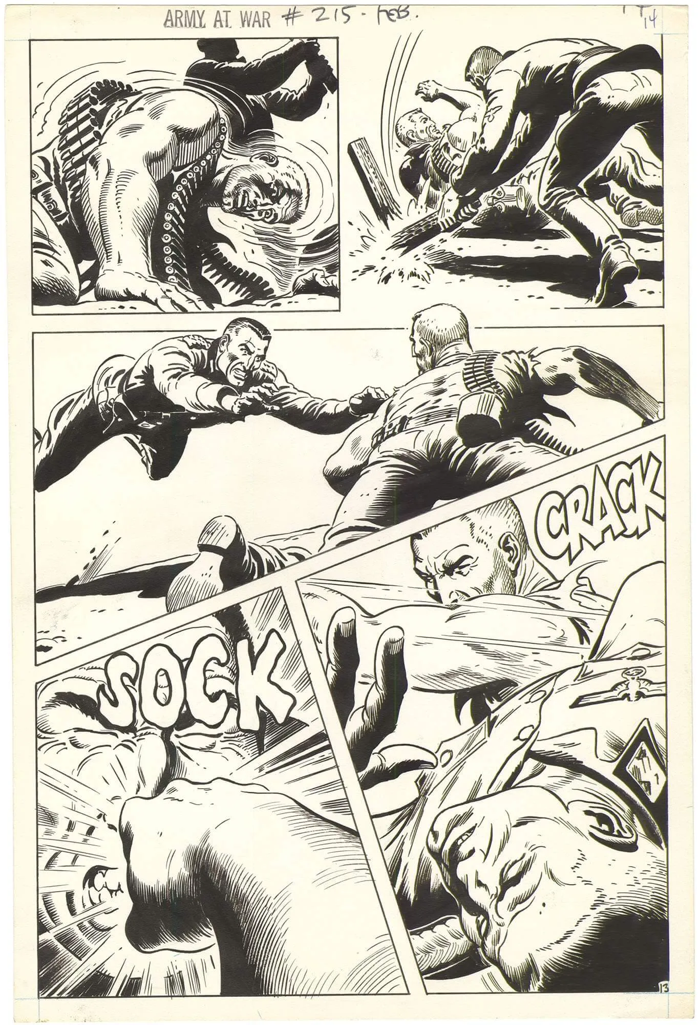 Our Army At War #215 P13 Comic Art