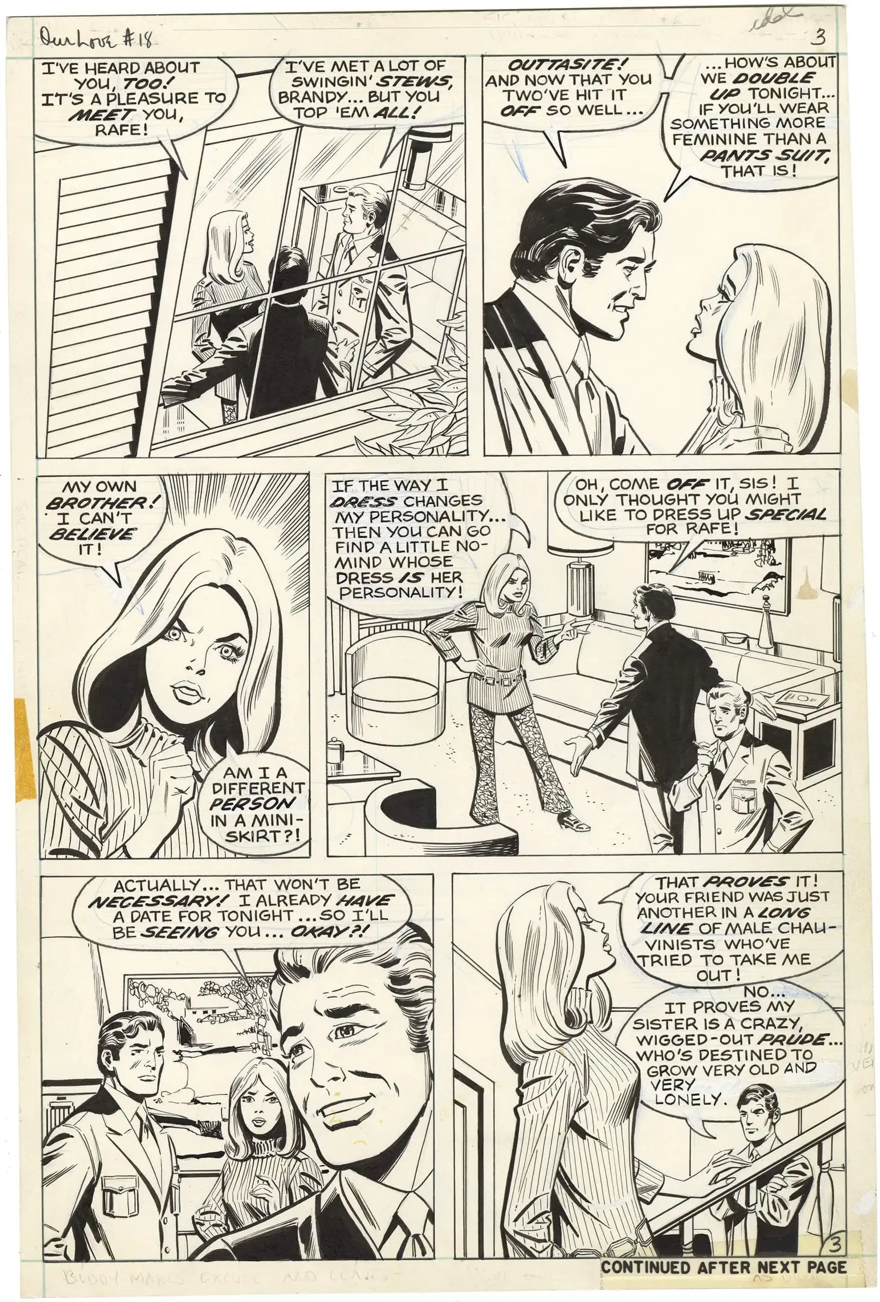 Our Love #18 p3 (Male Chauvinism)