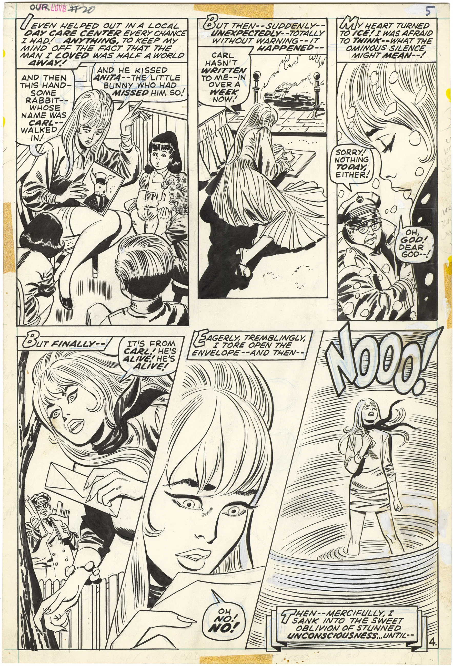 Our Love #20 P4 Comic Art