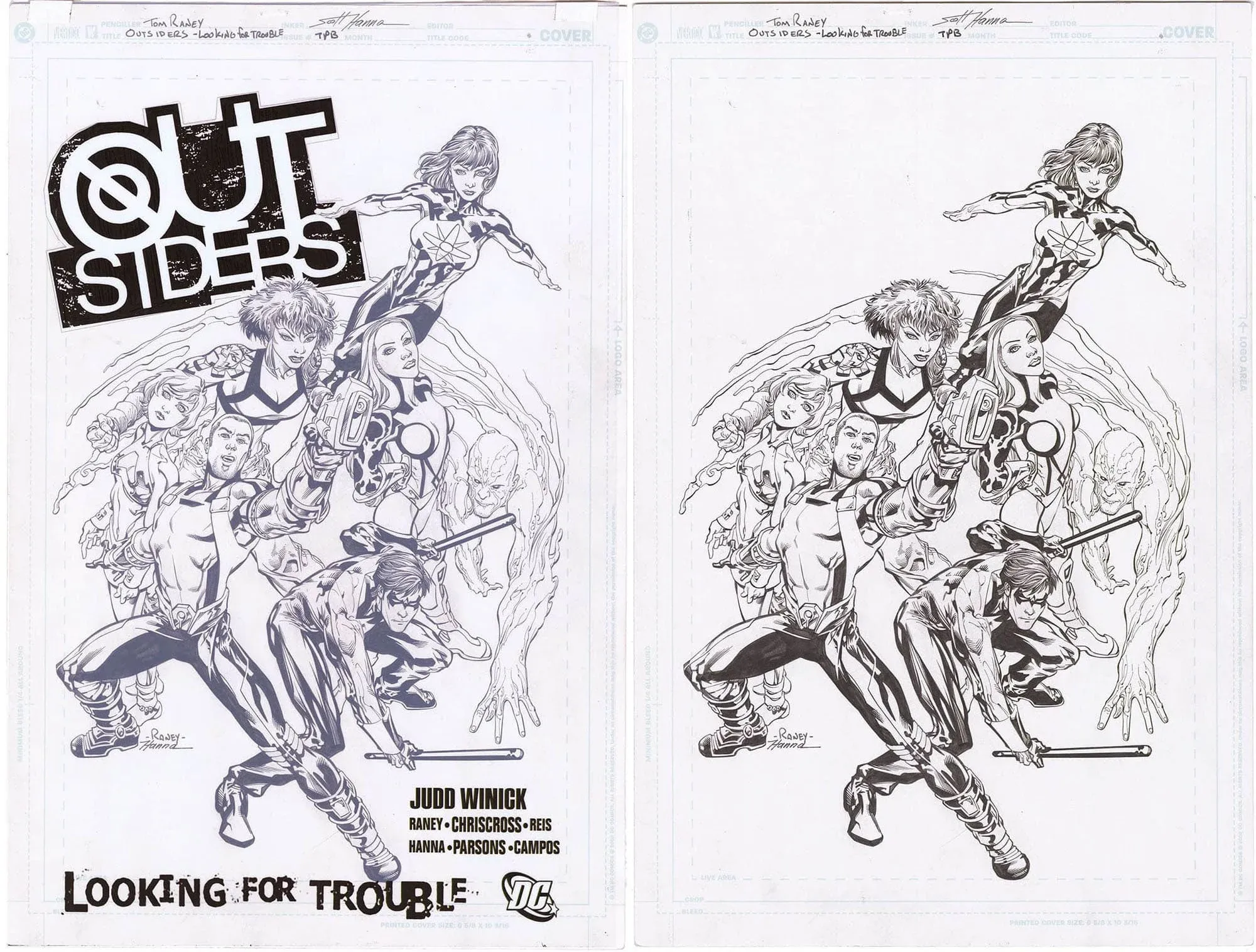 Outsiders Looking for Trouble TPB Cover