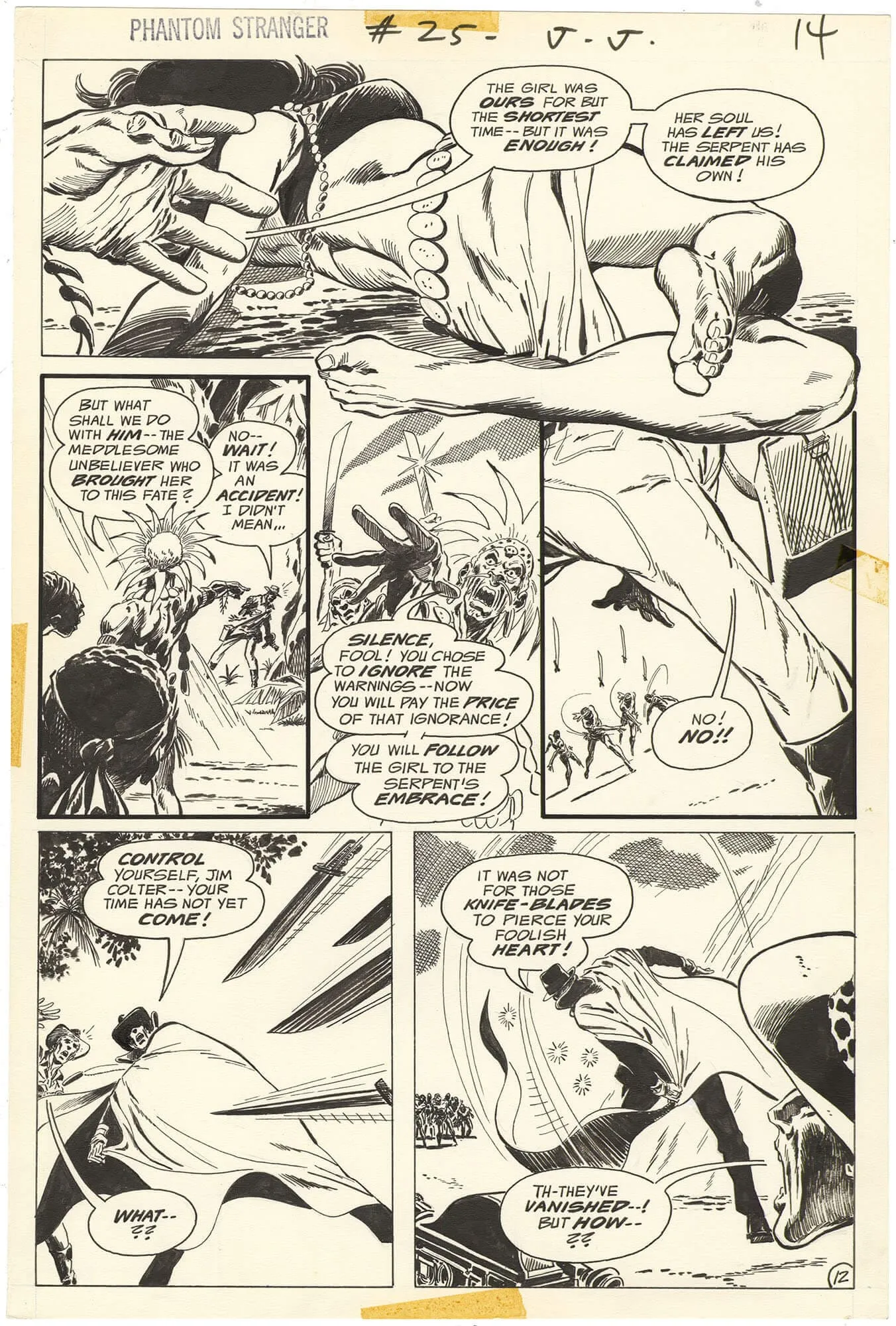 Phantom Stranger #25 P12 Comic Art