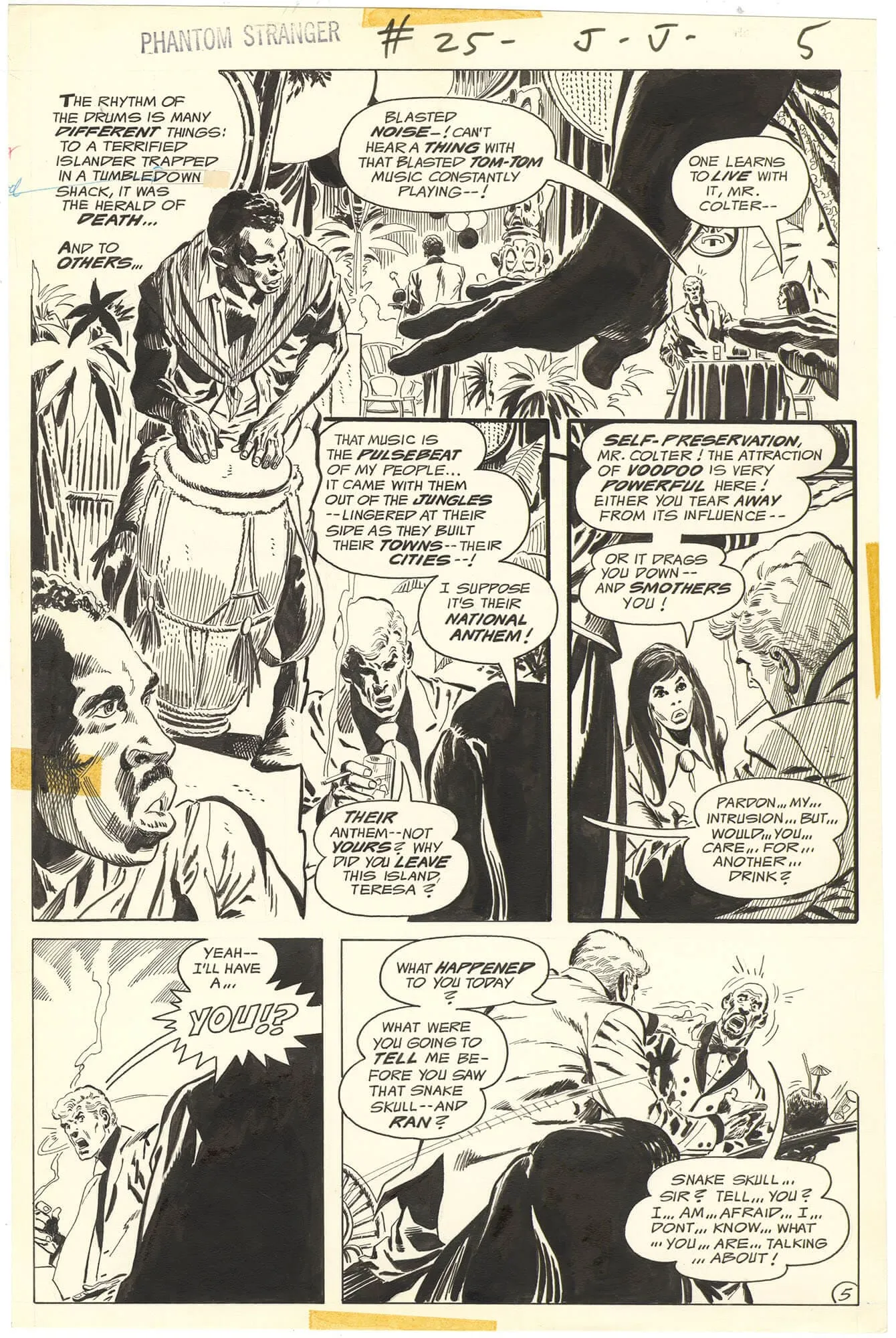 Phantom Stranger #25 P5 Comic Art