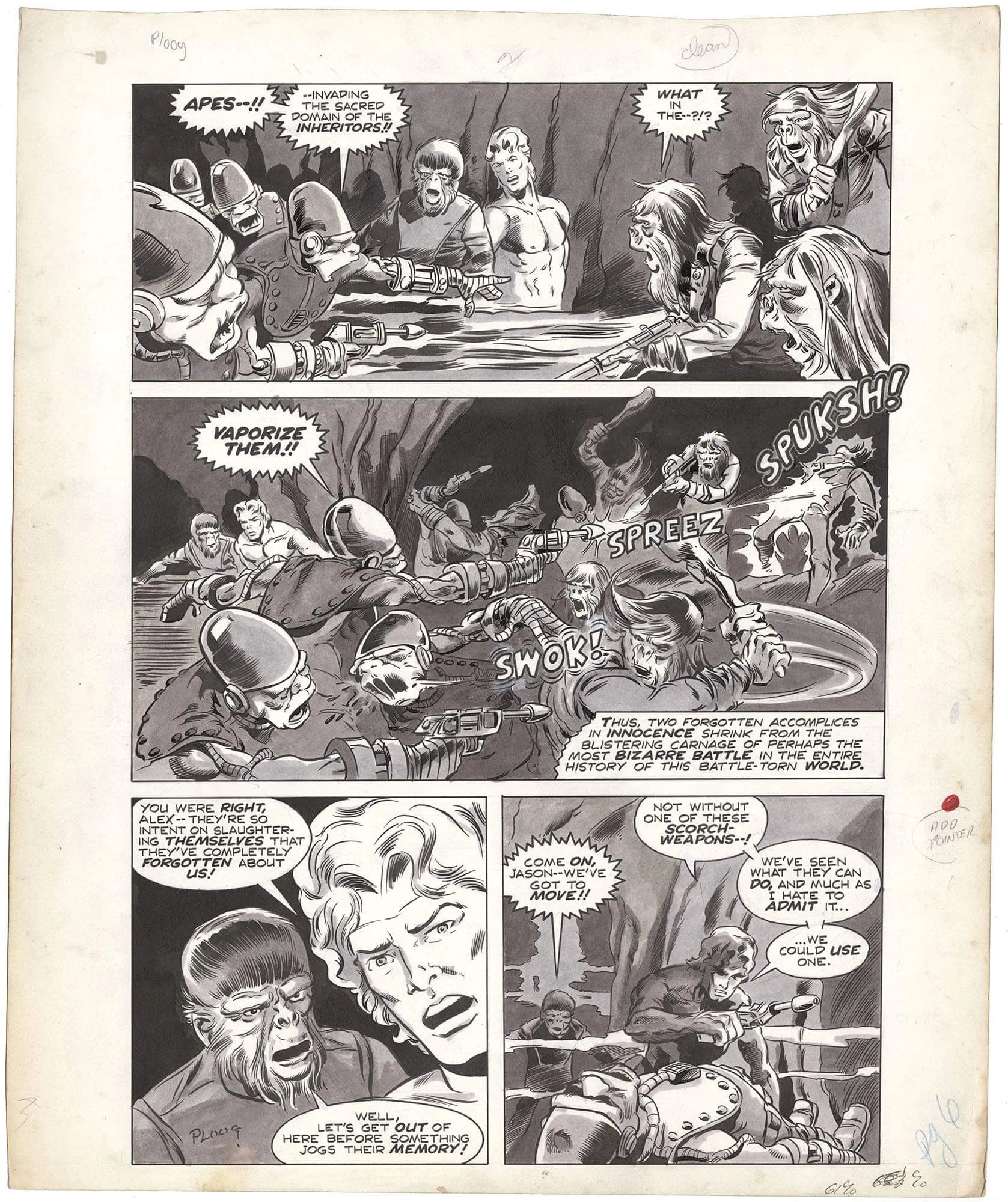 Planet of the Apes #3 p6 (Large Art)