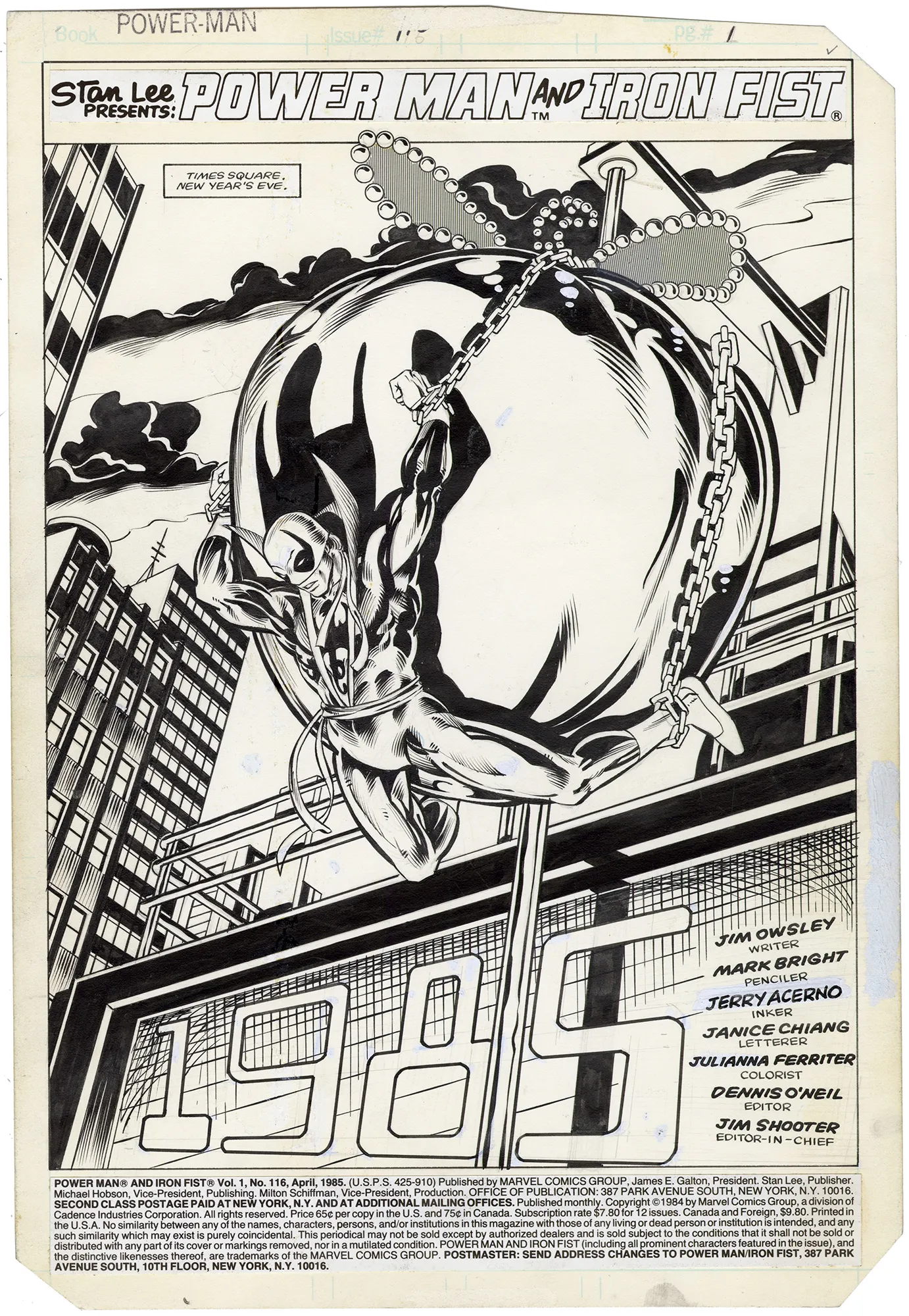 Power Man #116 P1 Comic Art