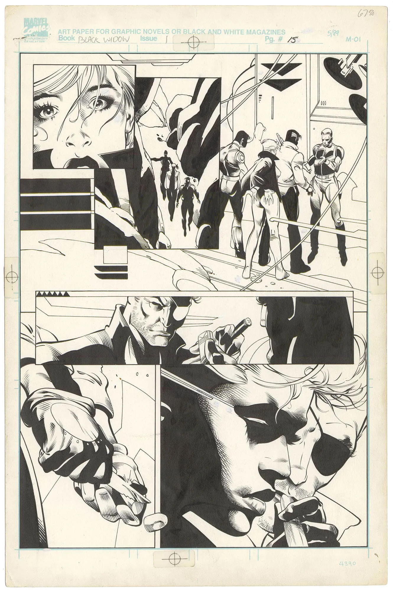 Punisher/Black Widow: Graphic Novel #1 P15 (Nick Fury) Comic Art