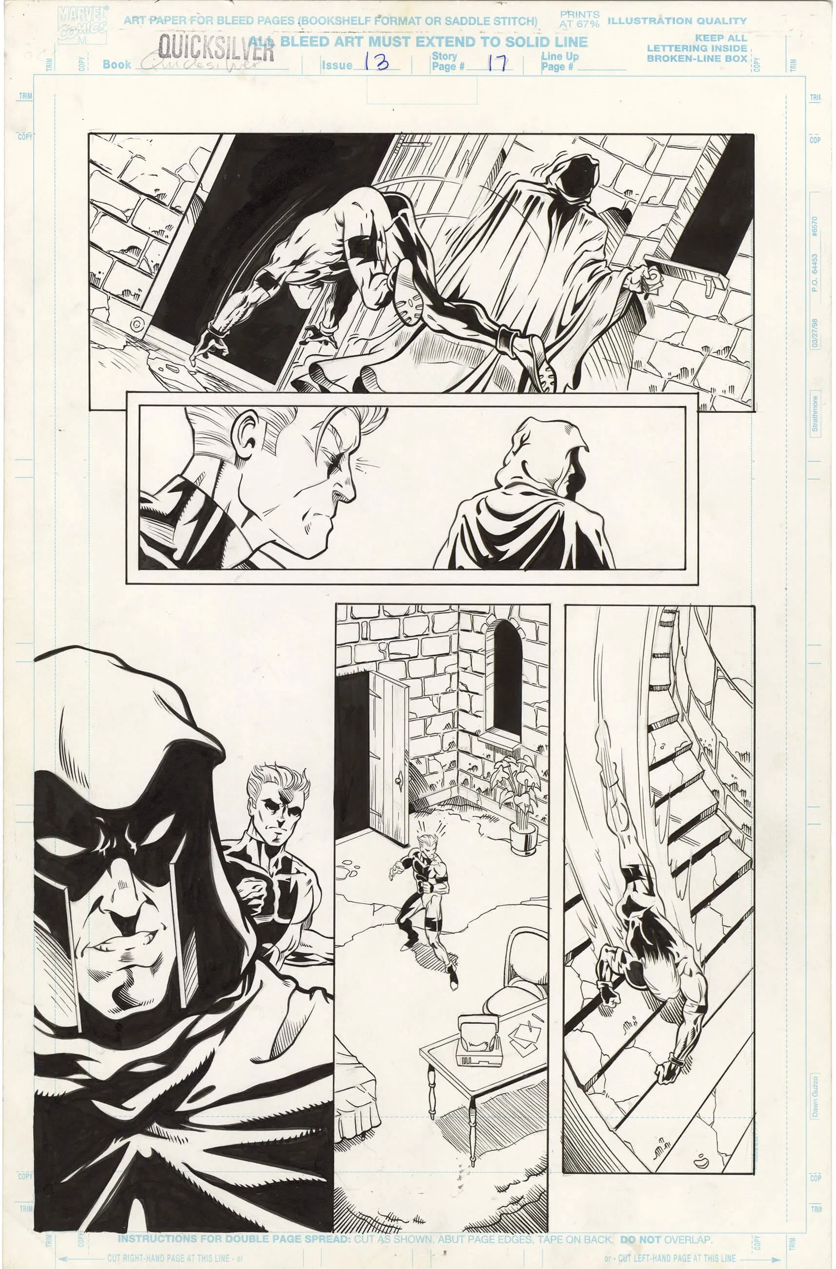 Quicksilver #13 P17 Comic Art