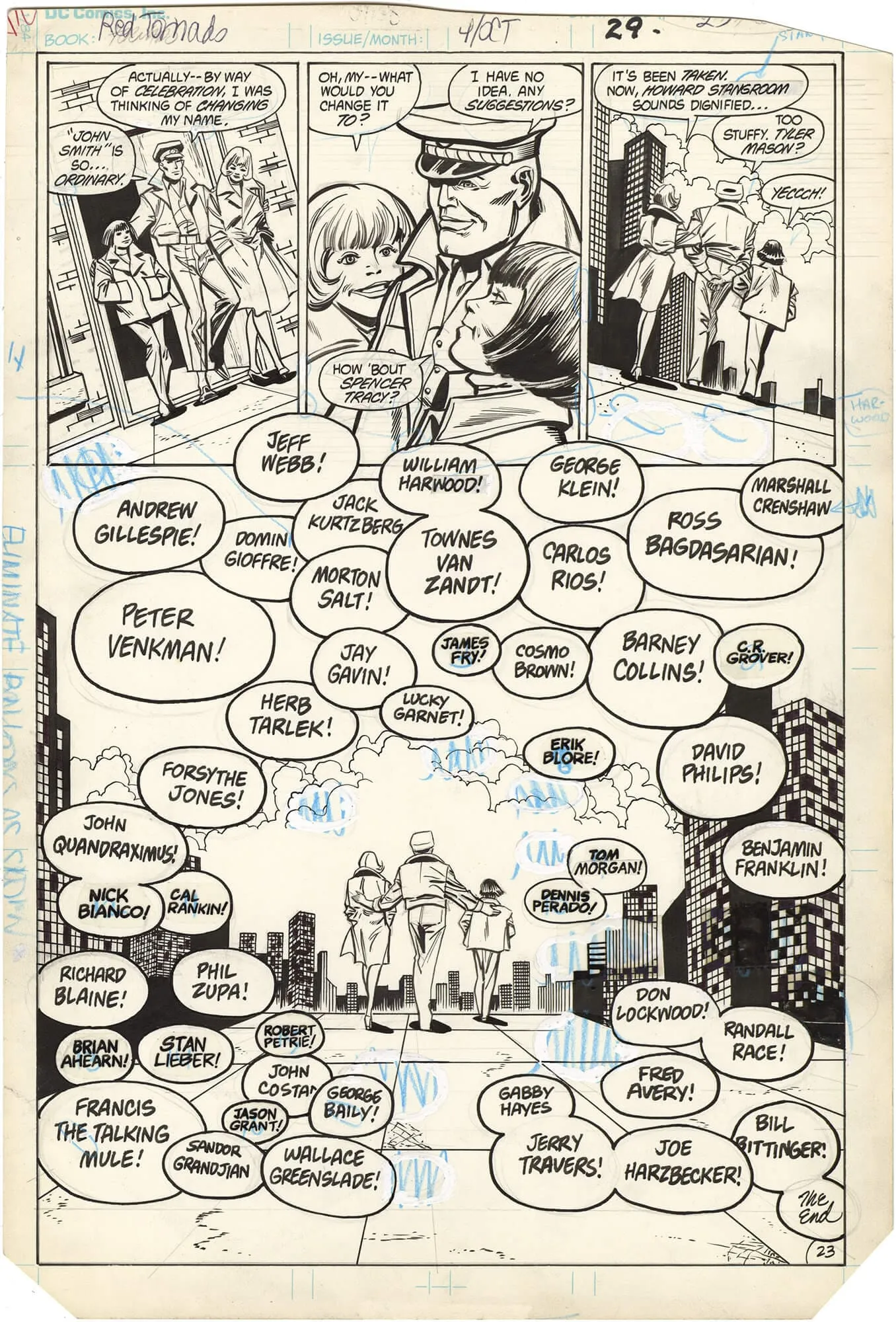 Red Tornado #4 P23 Comic Art