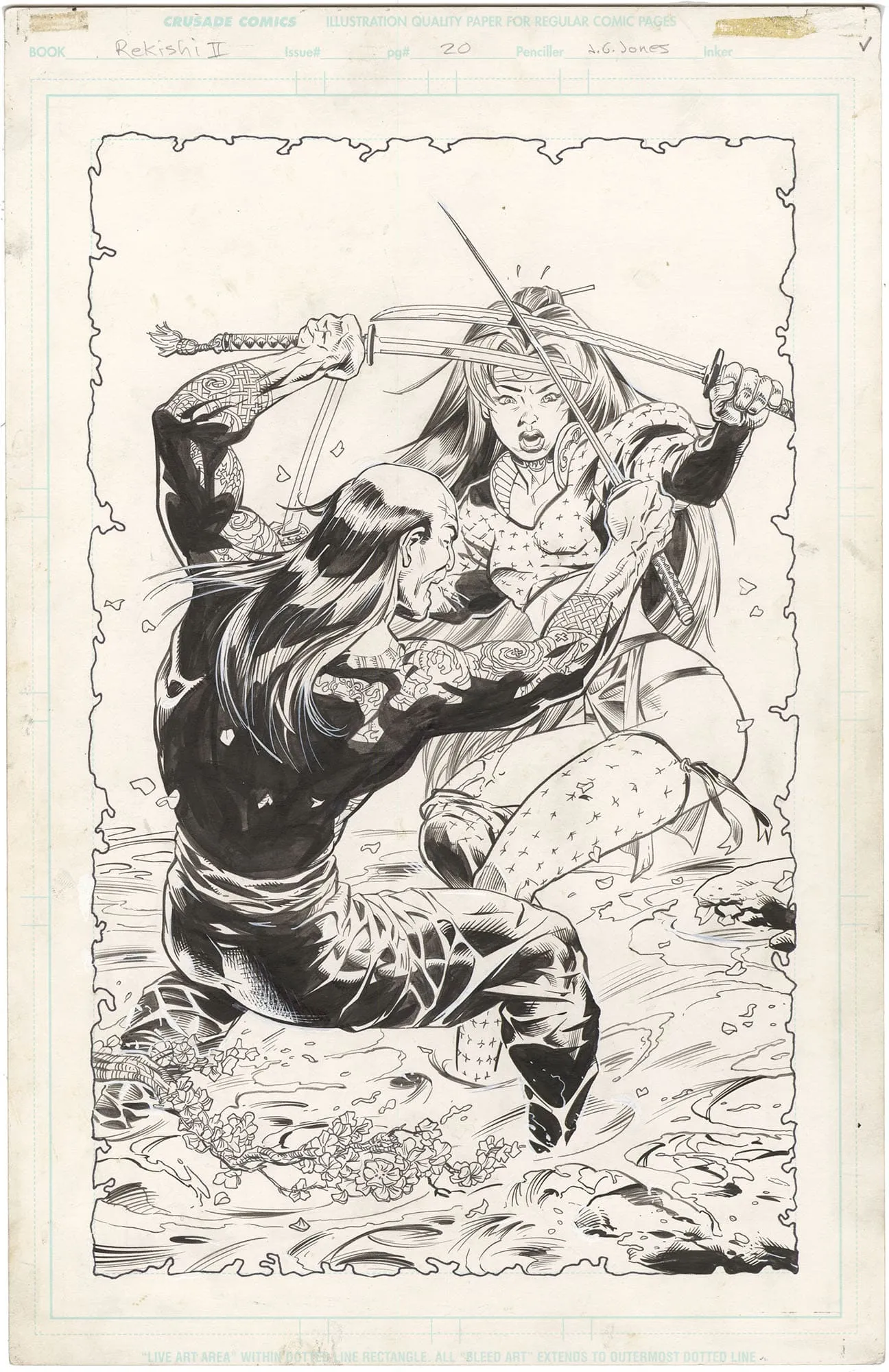 Shi Rekishi #2 P20 (Splash) Comic Art