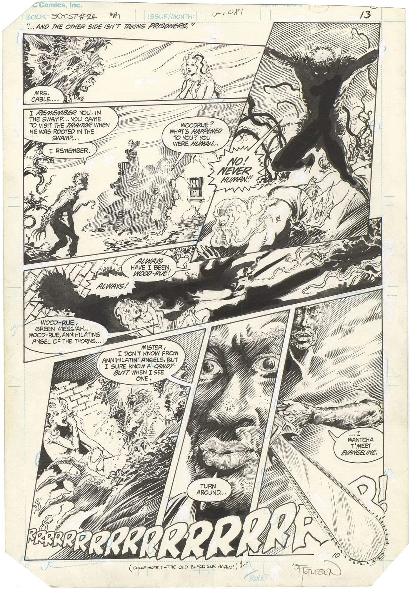 Saga of the Swamp Thing #24 p10 (Signed)