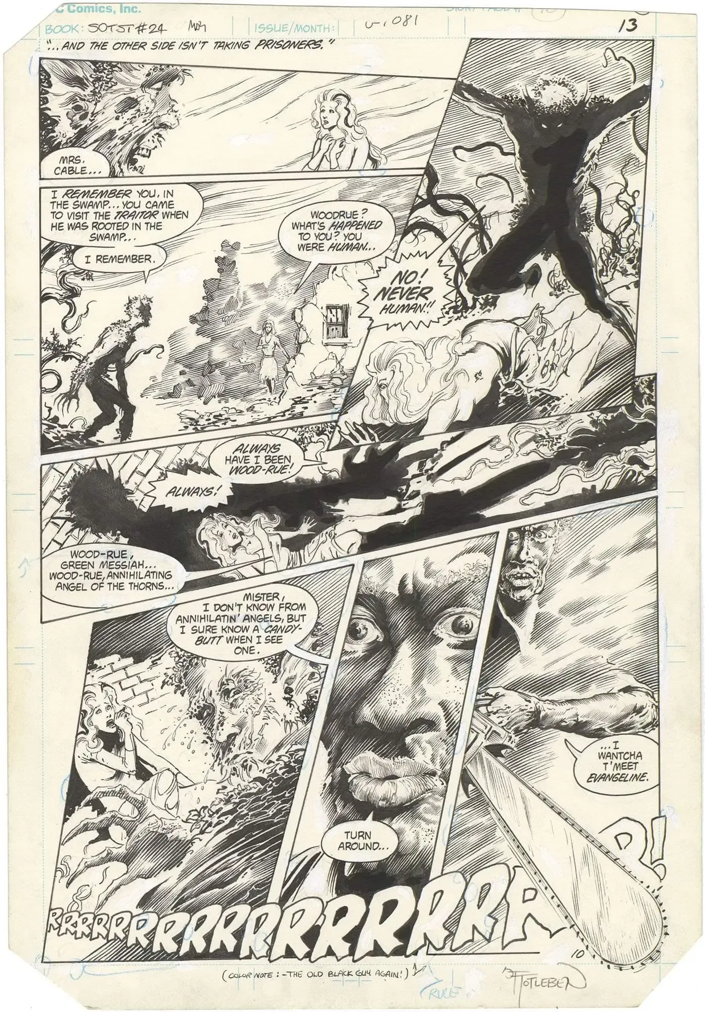 Saga of the Swamp Thing #24 p10 (Signed)