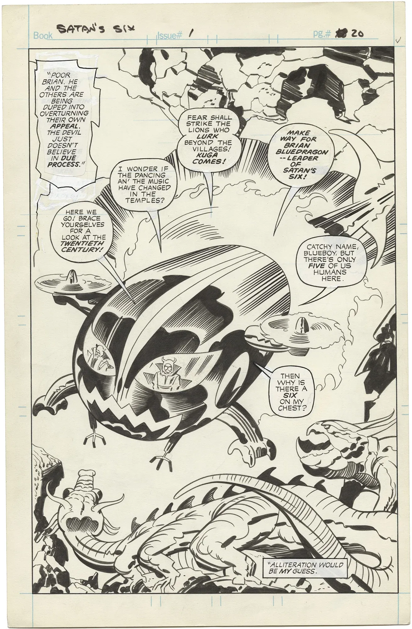 Satan’s Six #1 p20 (Splash)