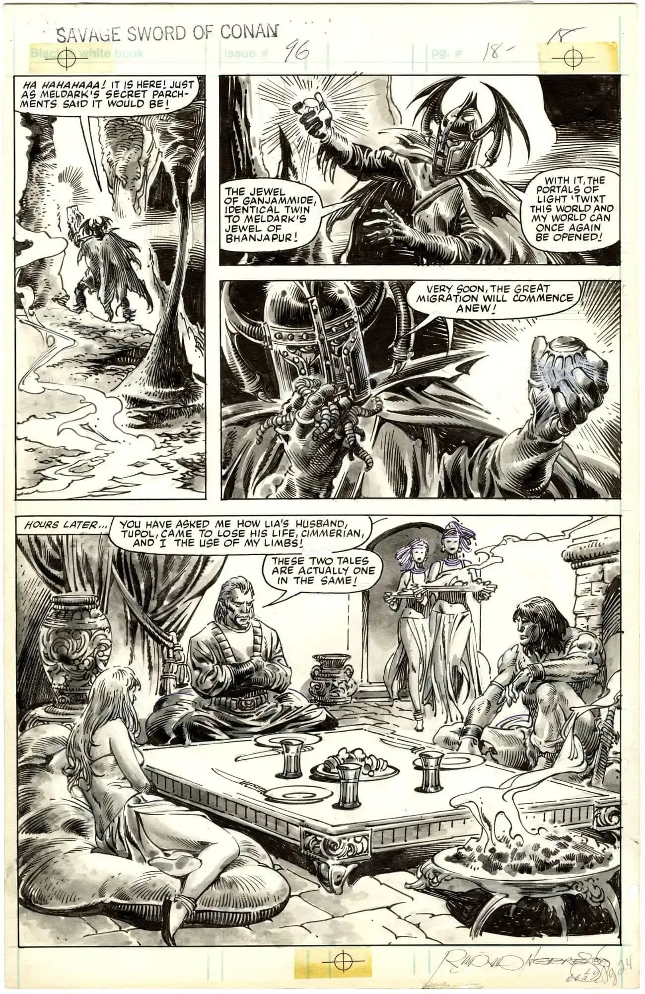 Savage Sword of Conan #96 p18 (Signed)