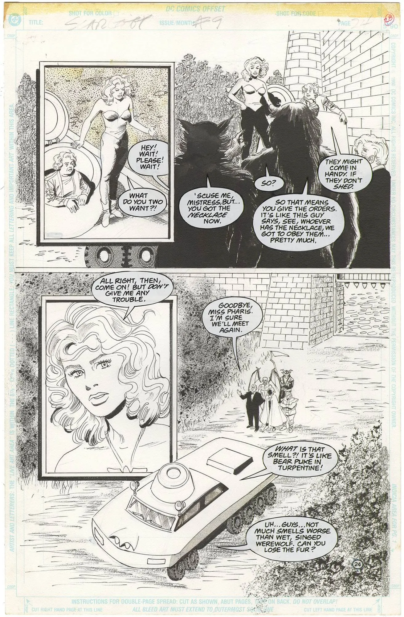 Scarlett #9 P24 (Half Splash) Comic Art