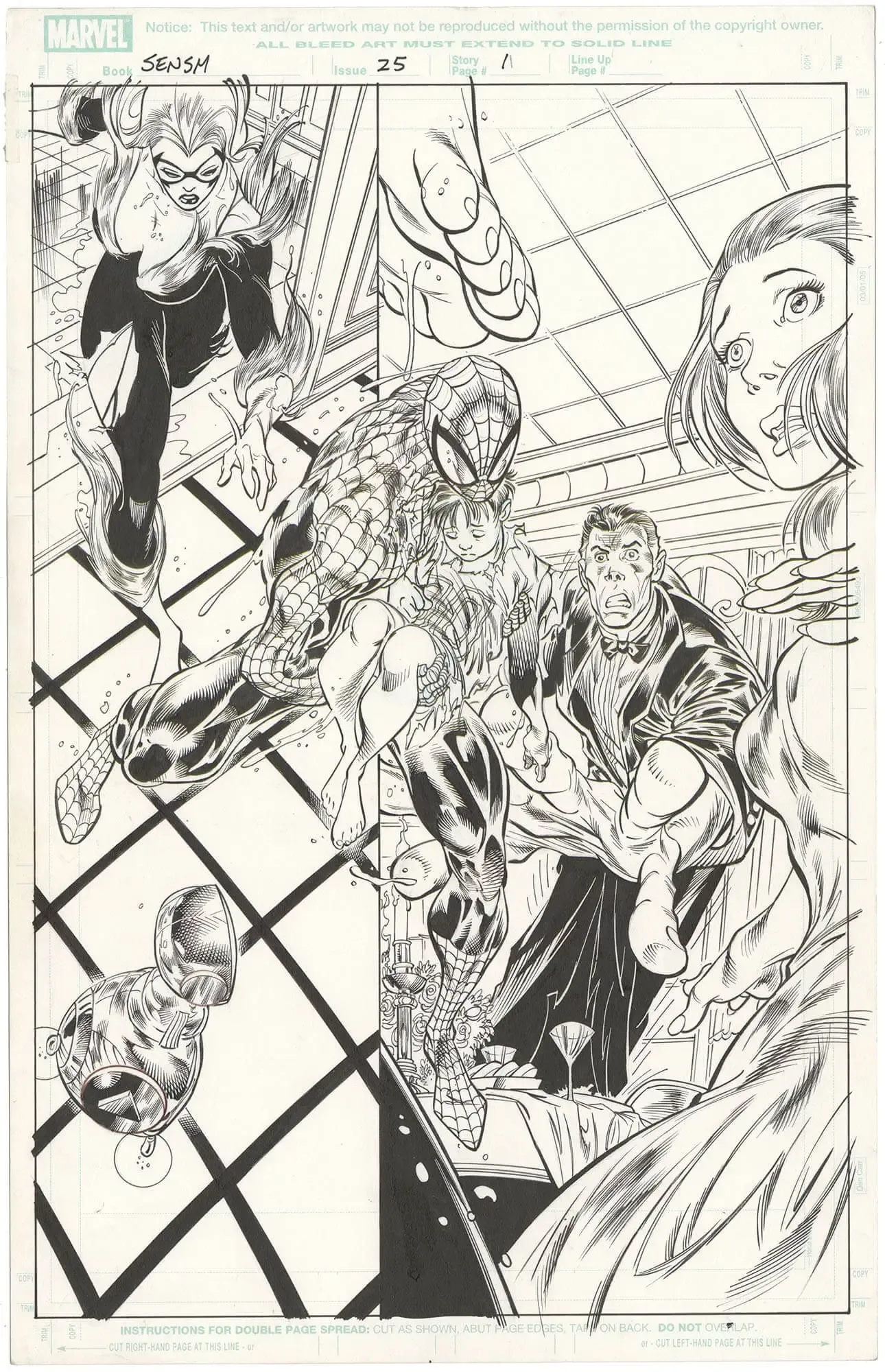 Sensational Spider-Man #25 p1 (Splash) (Black Cat)