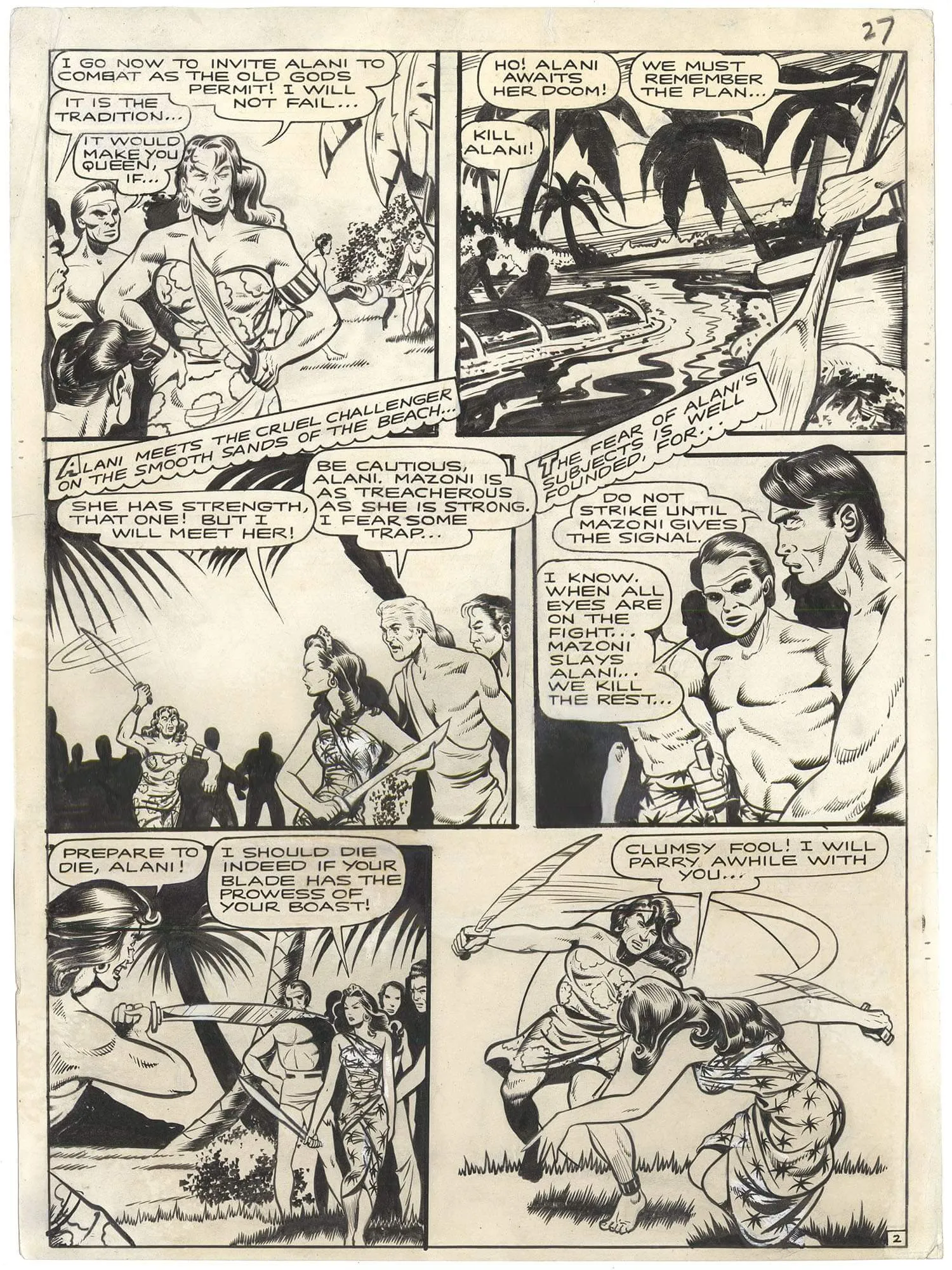 Seven Seas Comics #3 P2 (Large Art) Comic Art