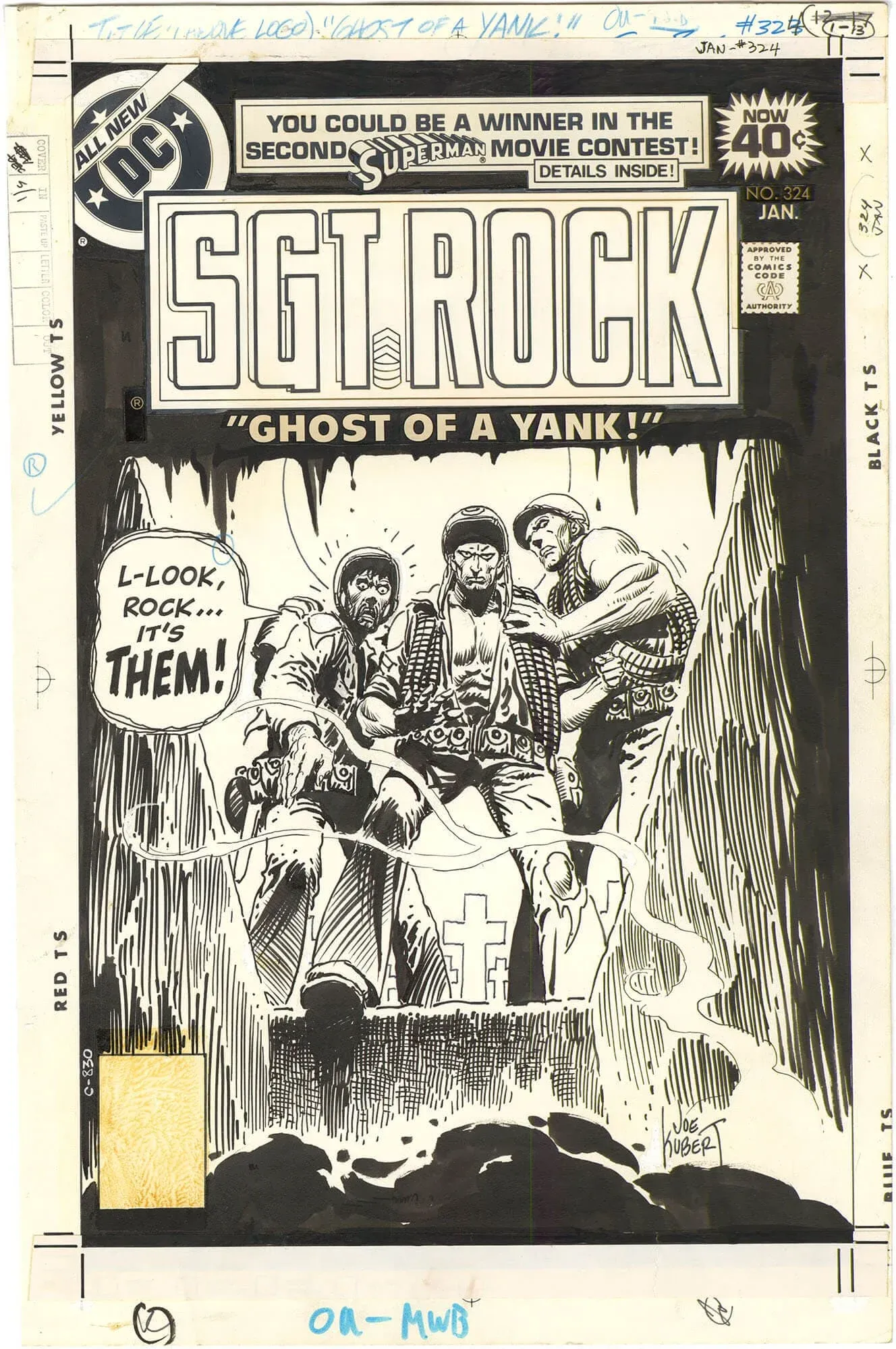 Sgt. Rock #324 Cover (Signed)