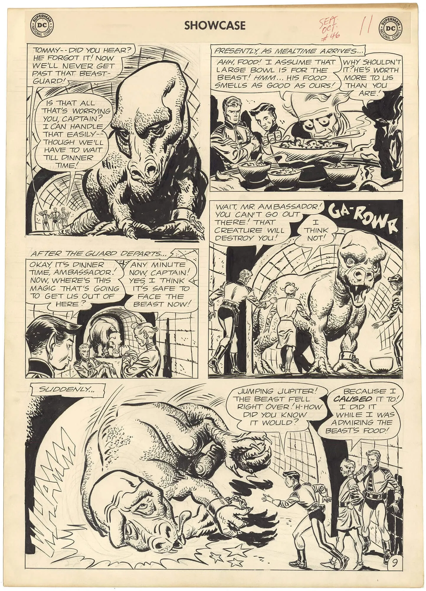 Showcase #46 P9 (Large Art) Comic Art