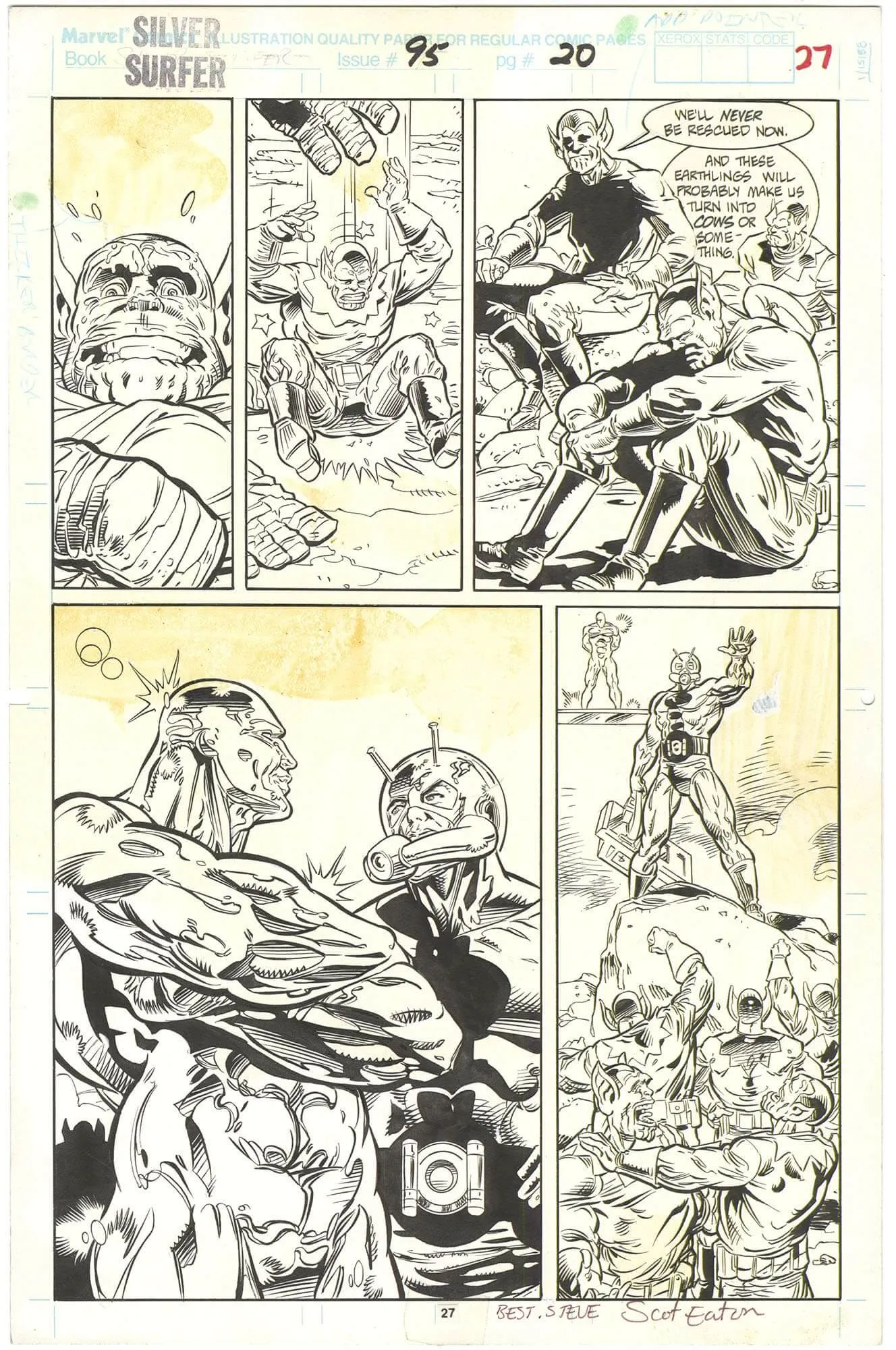 Silver Surfer #95 P27 Comic Art
