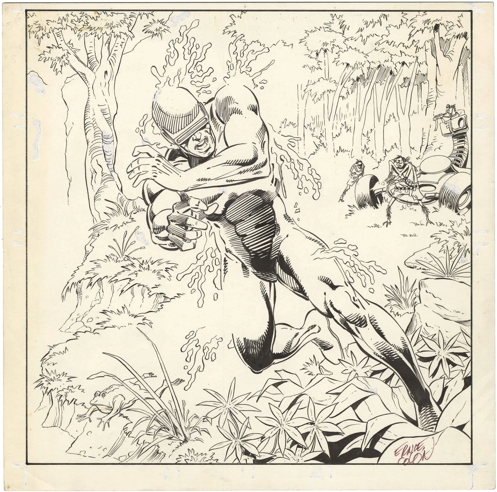Solar Man Of The Atom #5 (Splash) (Signed) Comic Art
