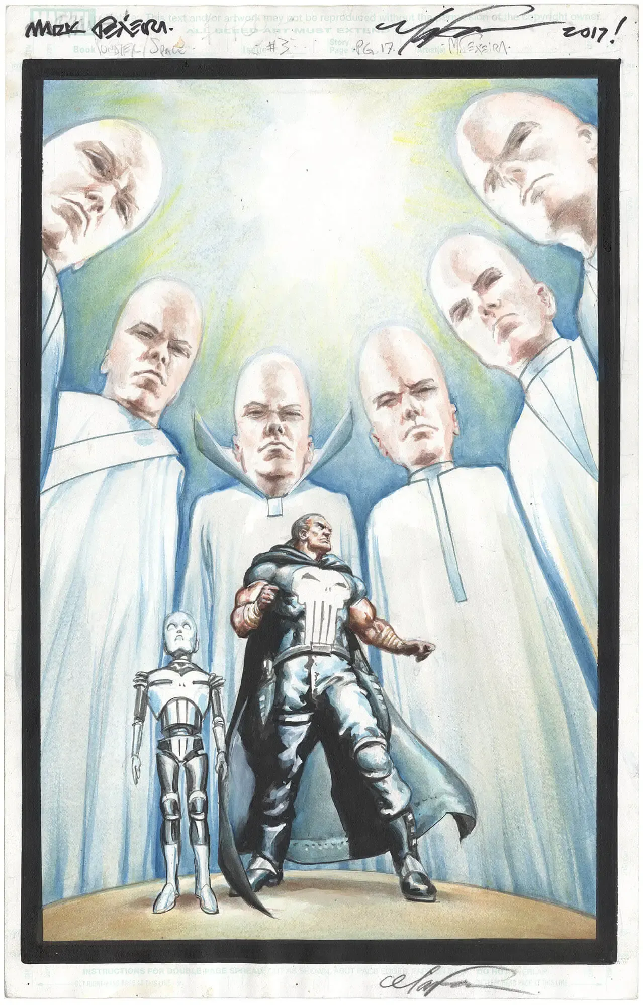 Space: Punisher #3 p17 (Splash) (Signed)