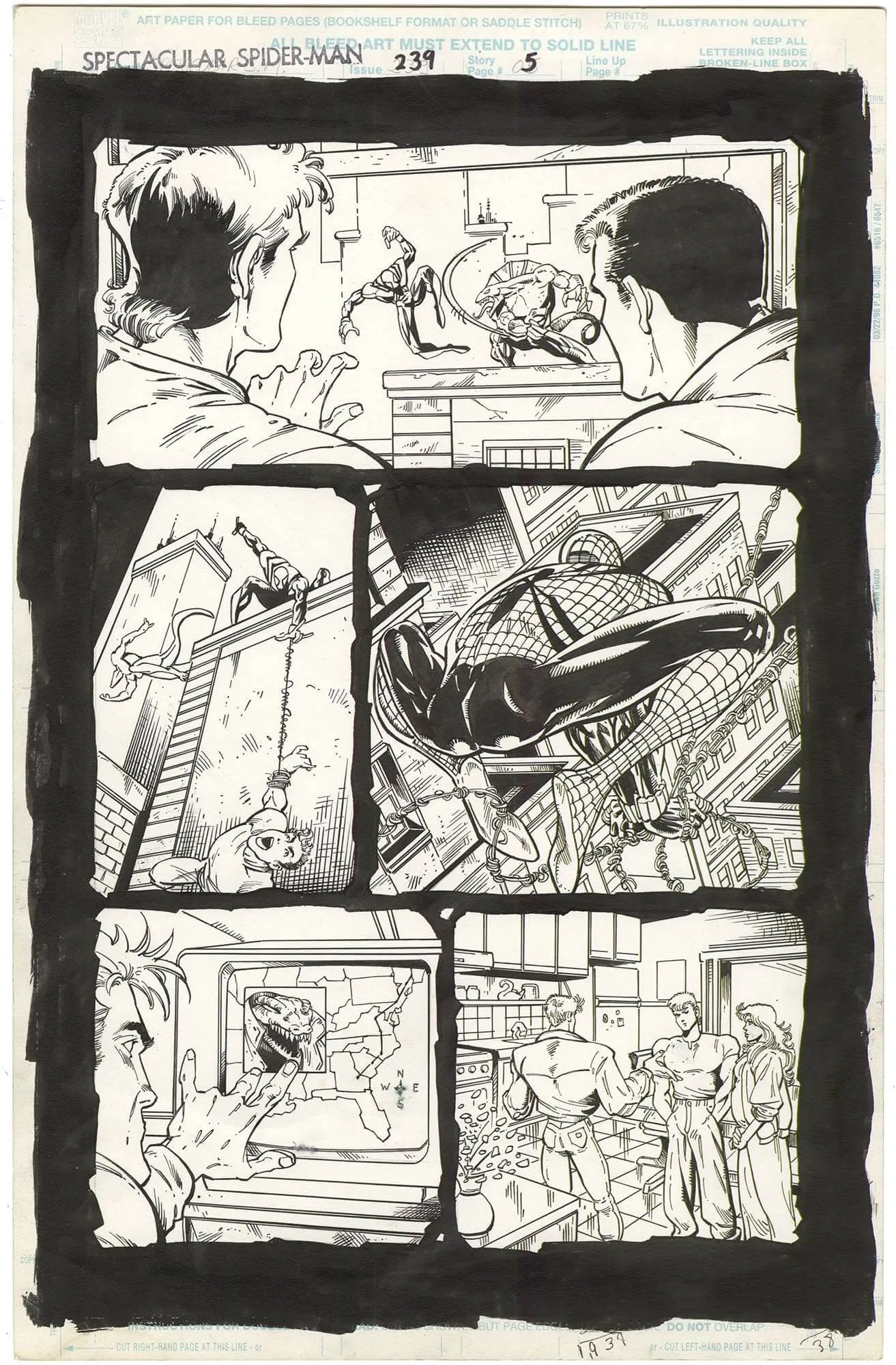 Spectacular Spider-Man #239 P5 Comic Art