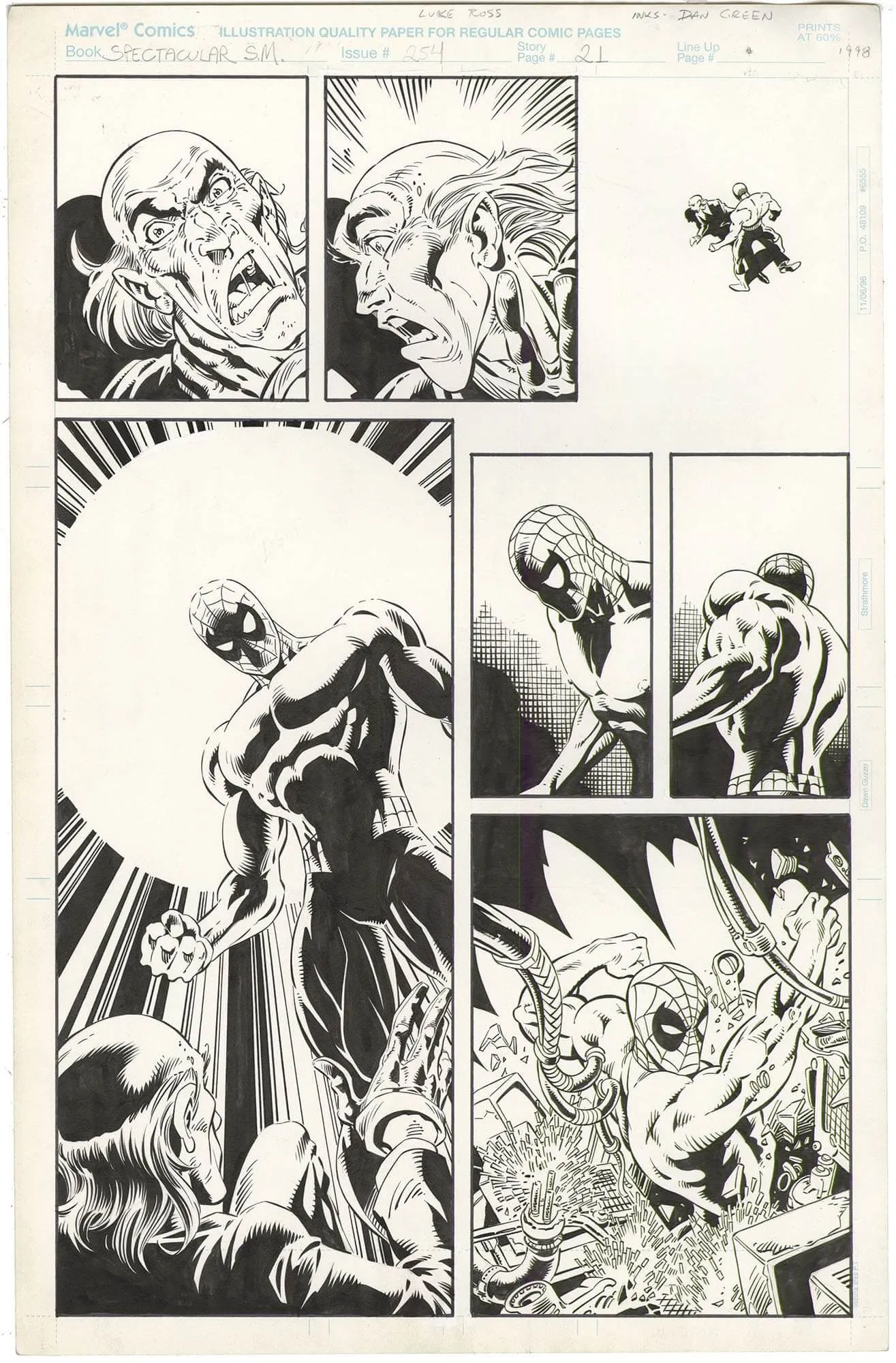 Spectacular Spider-Man #254 P21 Comic Art
