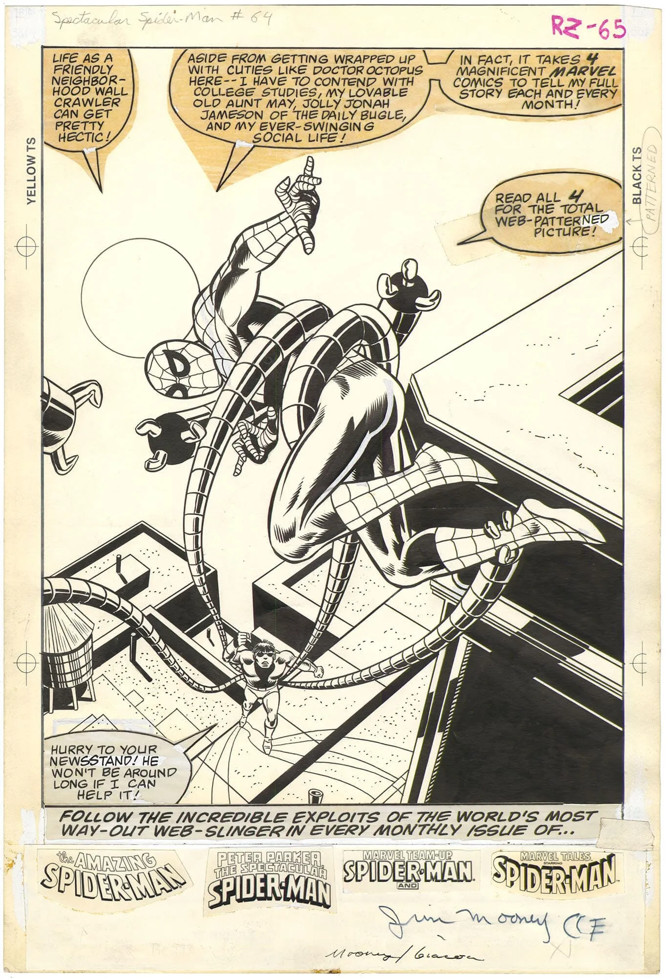Spectacular Spider-Man #64 (Pinup)(1st Cloak And Dagger) Comic Art