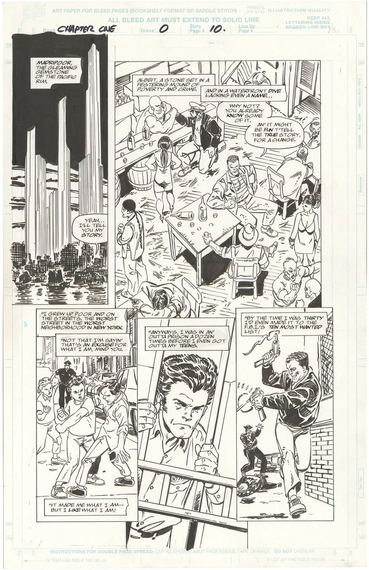 Spider-Man: Chapter One #0 P2 (Origin Sandman) Comic Art