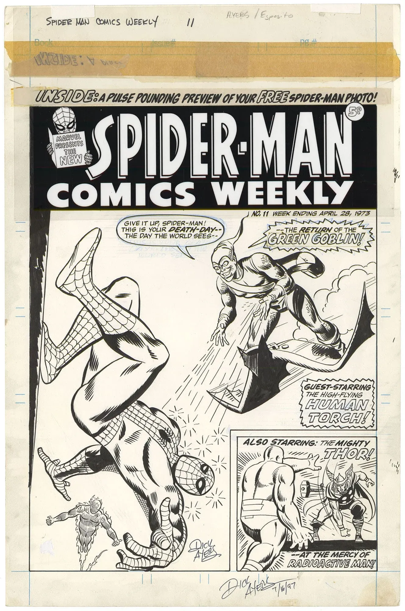 Spider-Man Comics Weekly #11 Cover (Signed)