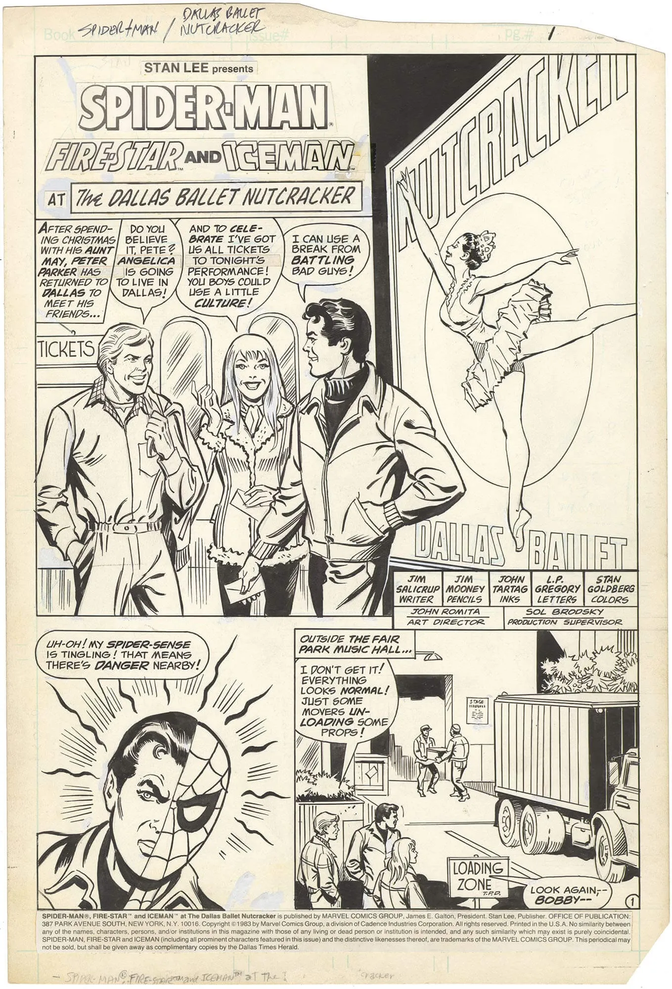 Spider-Man at the Dallas Ballet Nutcracker p1 (Firestar and Iceman)