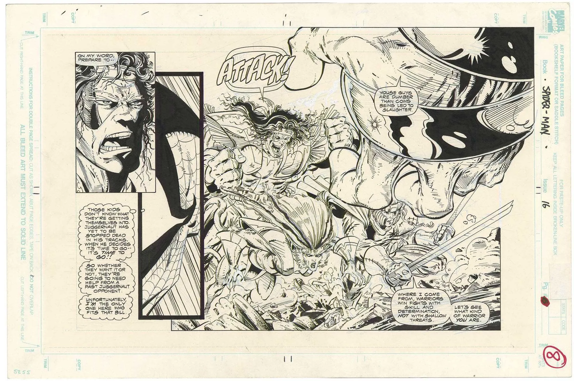 Spider-Man #16 p8 (¾ splash)