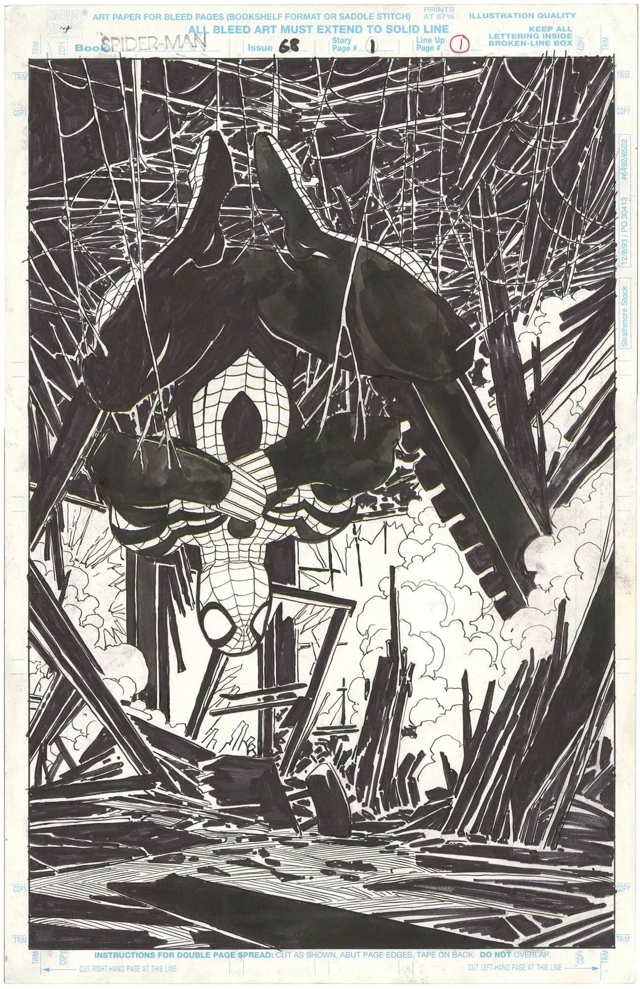 Spider-Man #68 P1 (Splash) Comic Art
