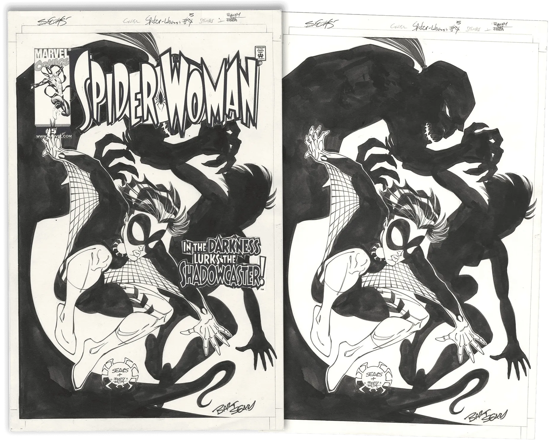 Spider-Woman #5 Cover (Signed) Comic Art
