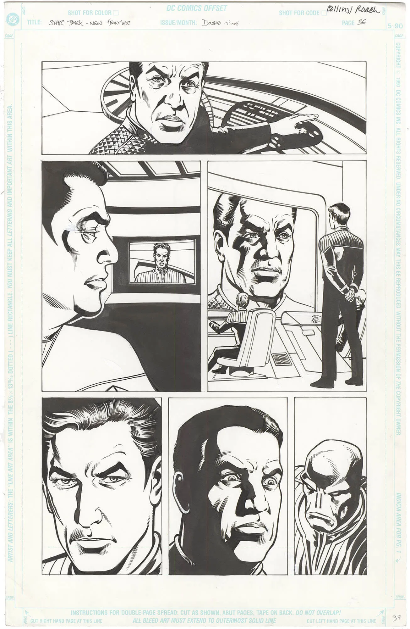 Star Trek: New Frontier - Double Time P36 Comic Art