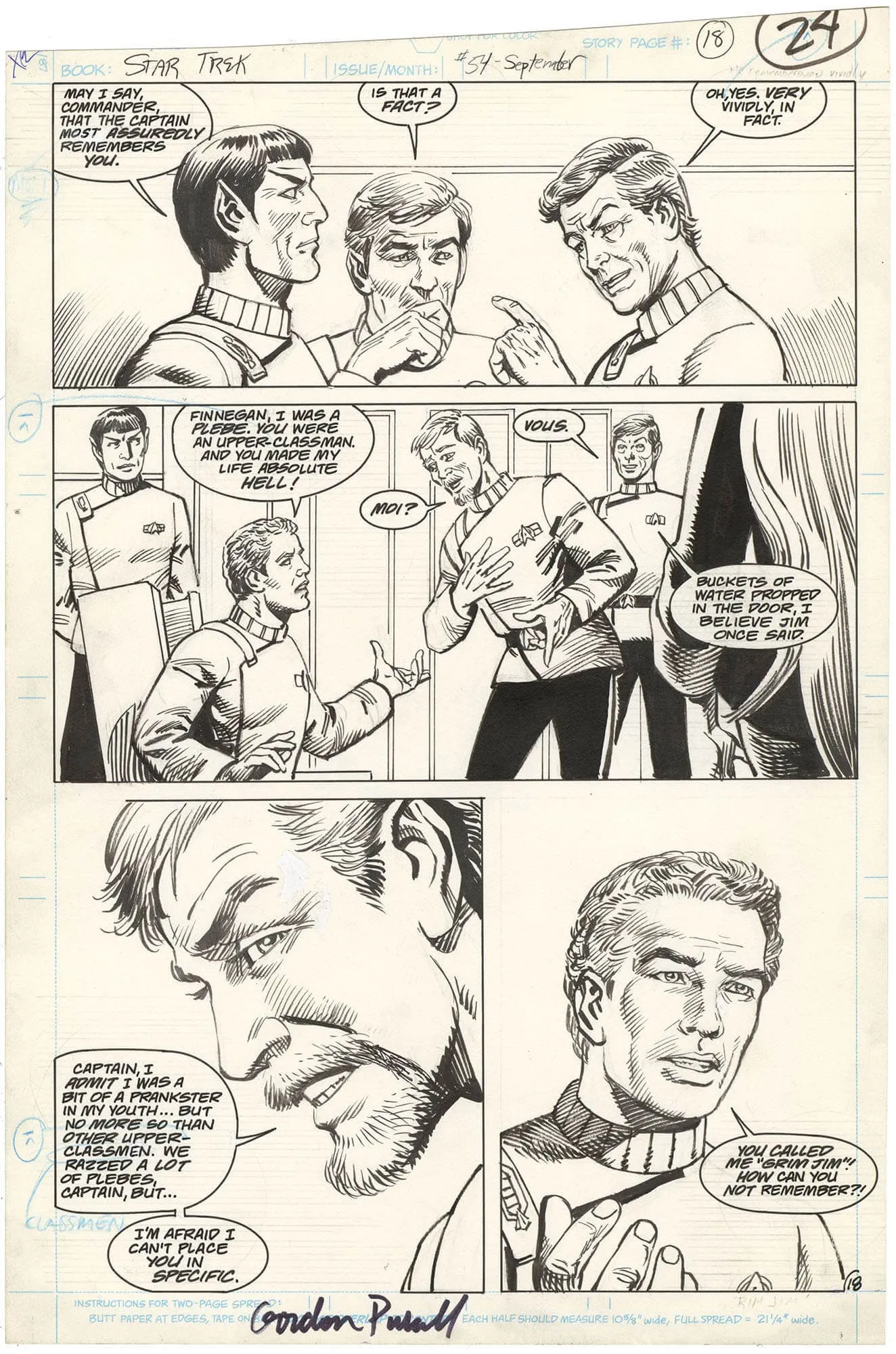 Star Trek #54 P18 Comic Art