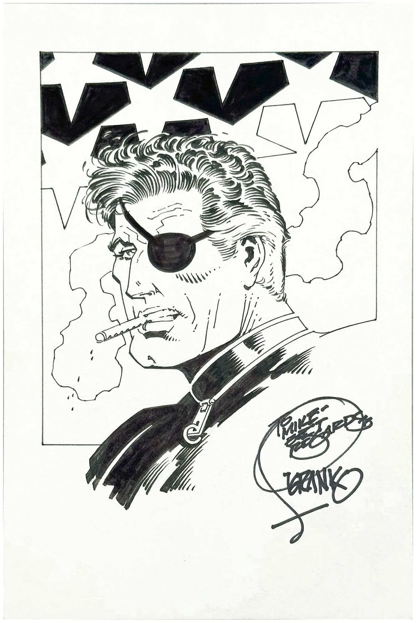 Steranko Fury Commission Comic Art